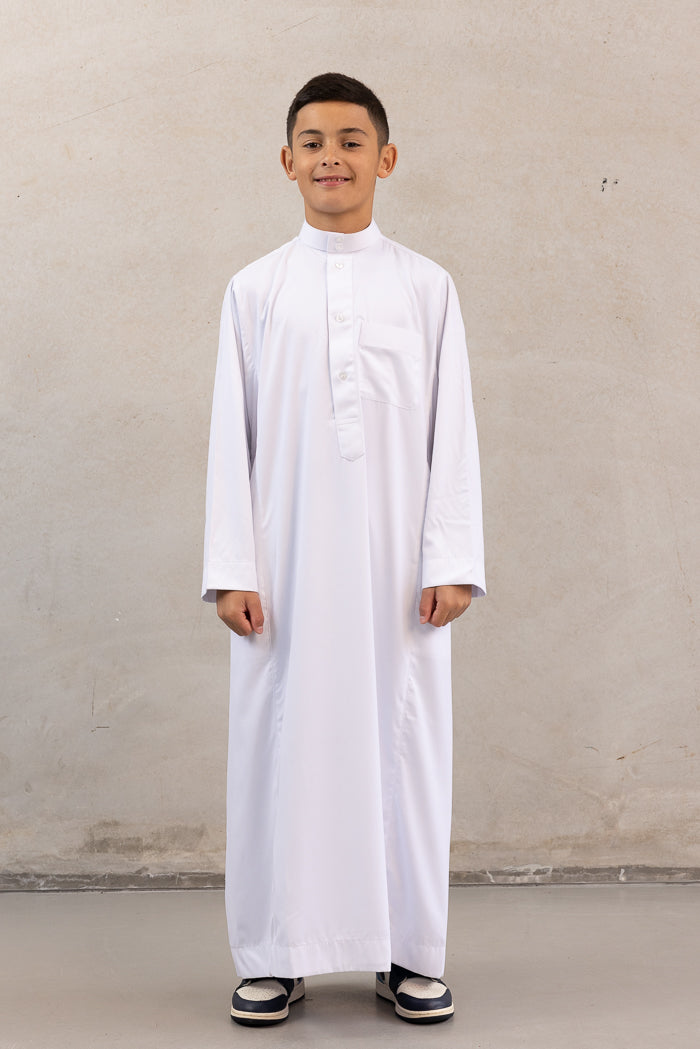 Youth Daffah Thobe - White