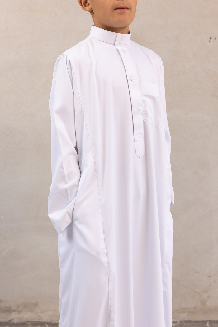 Youth Daffah Thobe - White