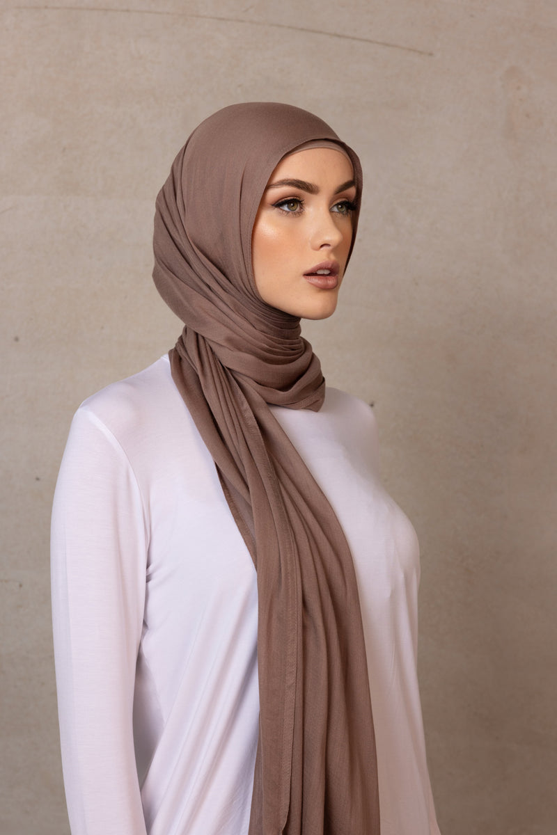 Double Stitched Modal Hijab - 14 Roasted Beans