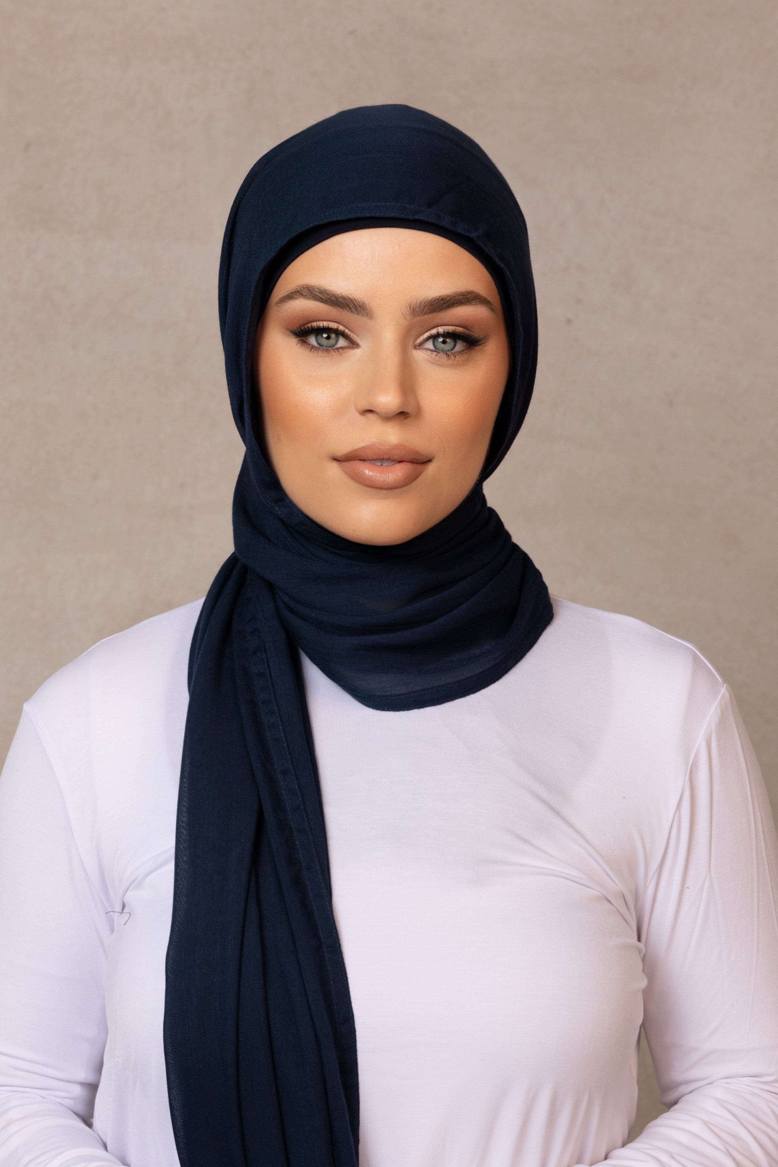 Double Stitched Modal Hijab - 29 Navy