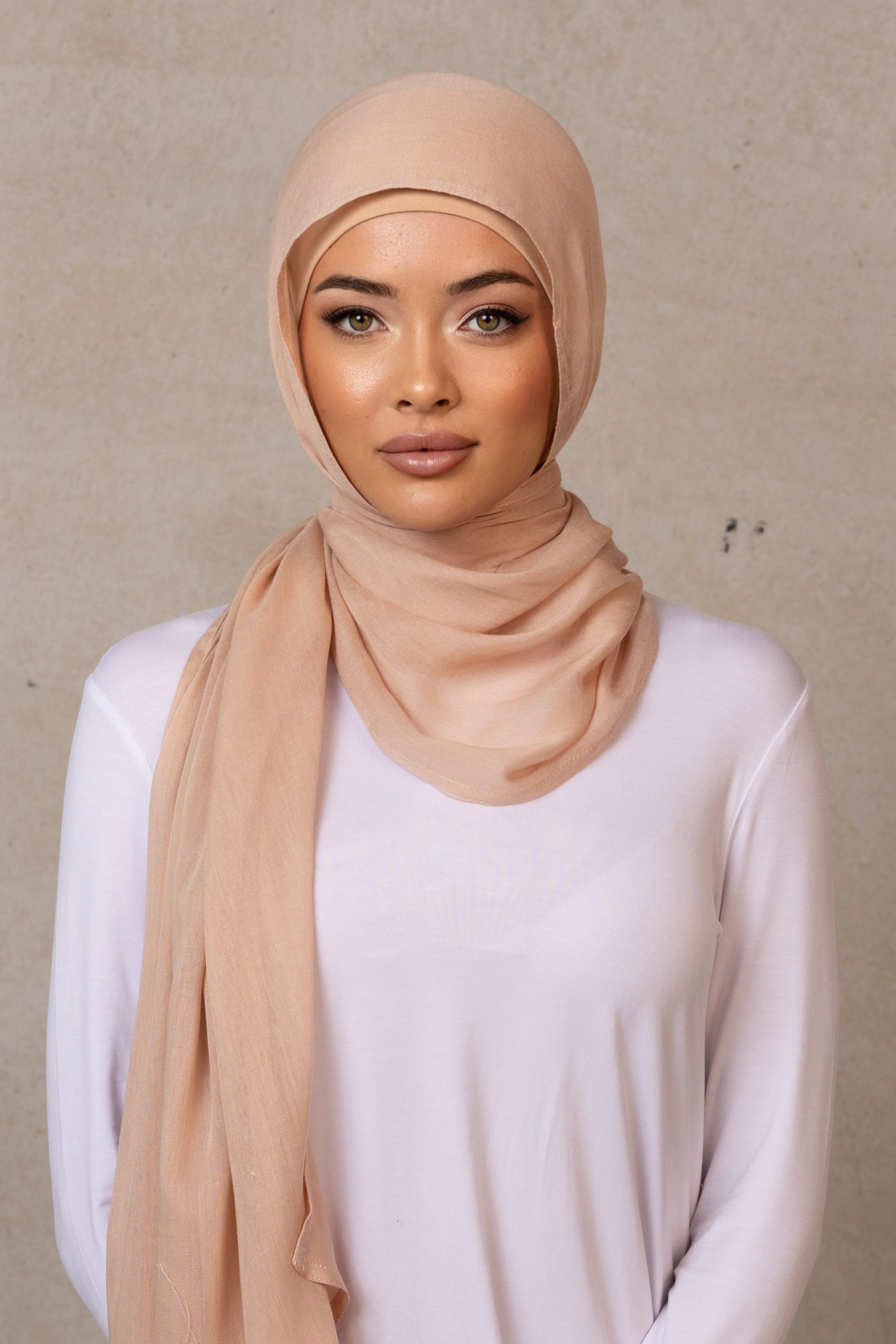 Double Stitched Modal Hijab - 6 Mushroom