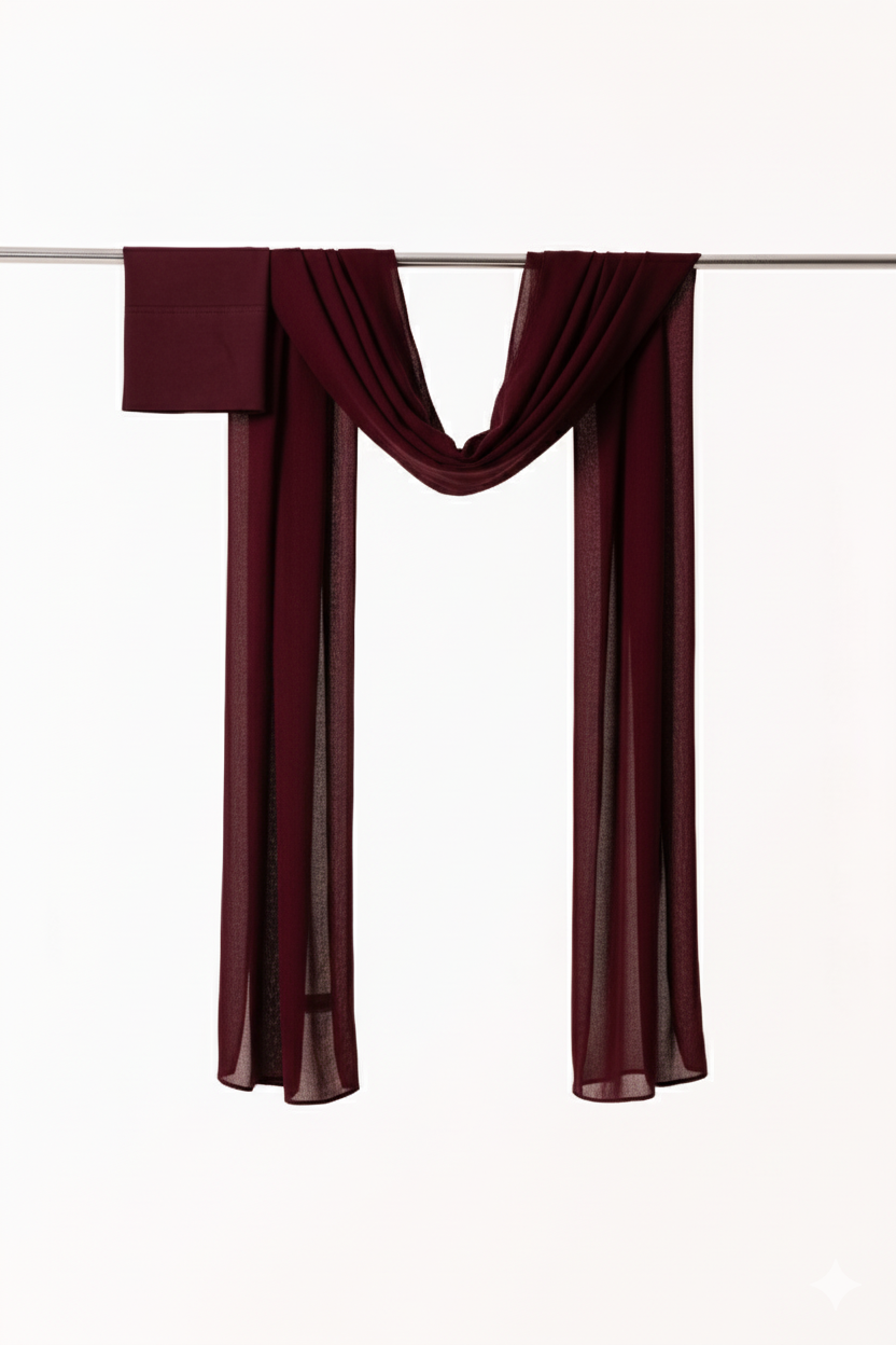 Single Stitched Modal Hijab Set - Mulberry