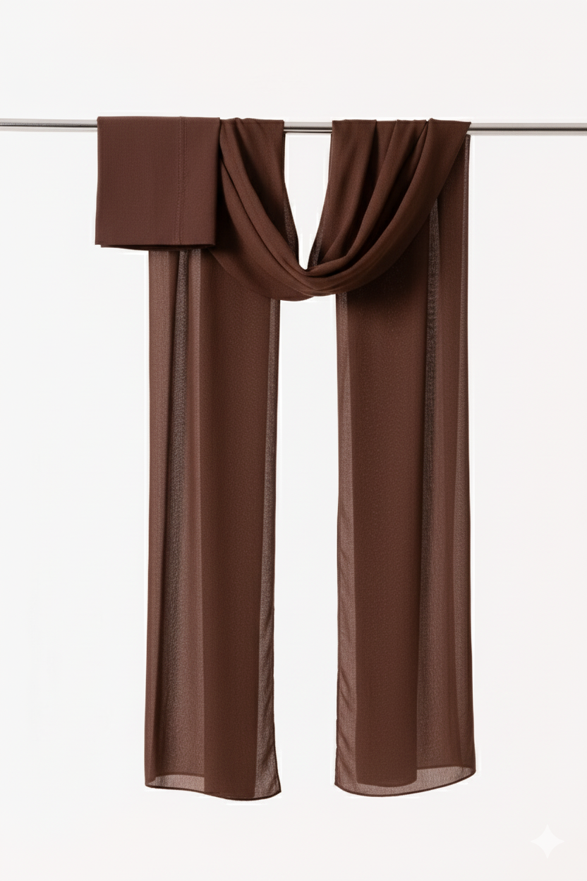 Single Stitched Modal Hijab Set - Tiramisu