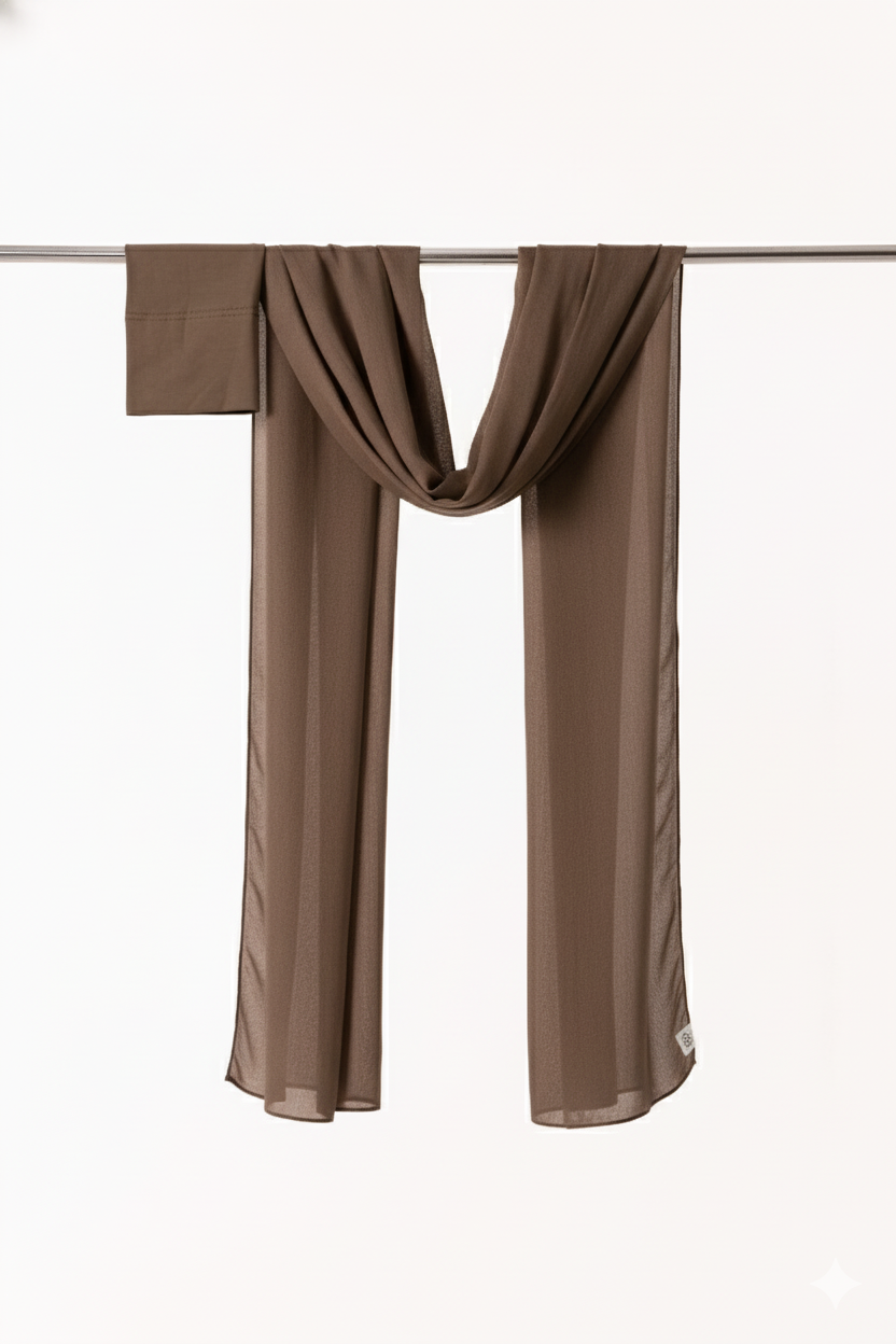 Single Stitched Modal Hijab Set - Costal Fog