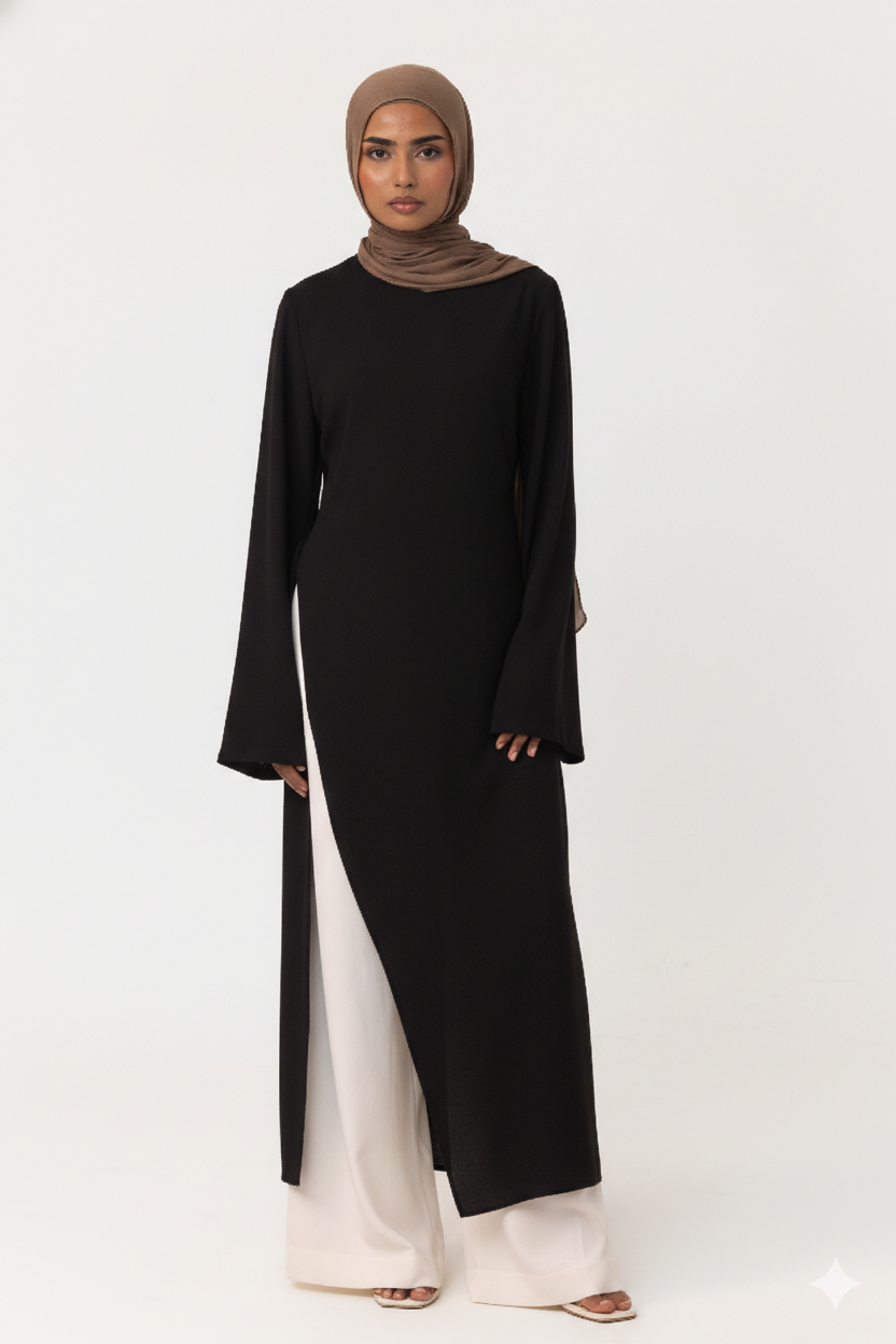 April Asymmetric Top - Black