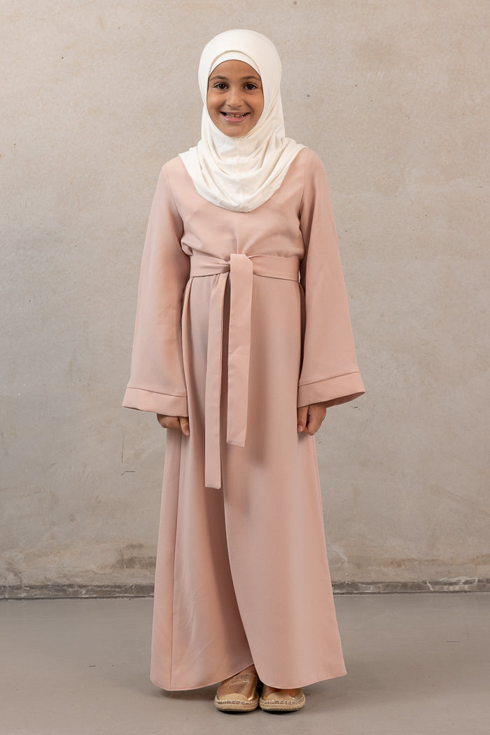 Girl's Signature Dusk Abaya - Pink