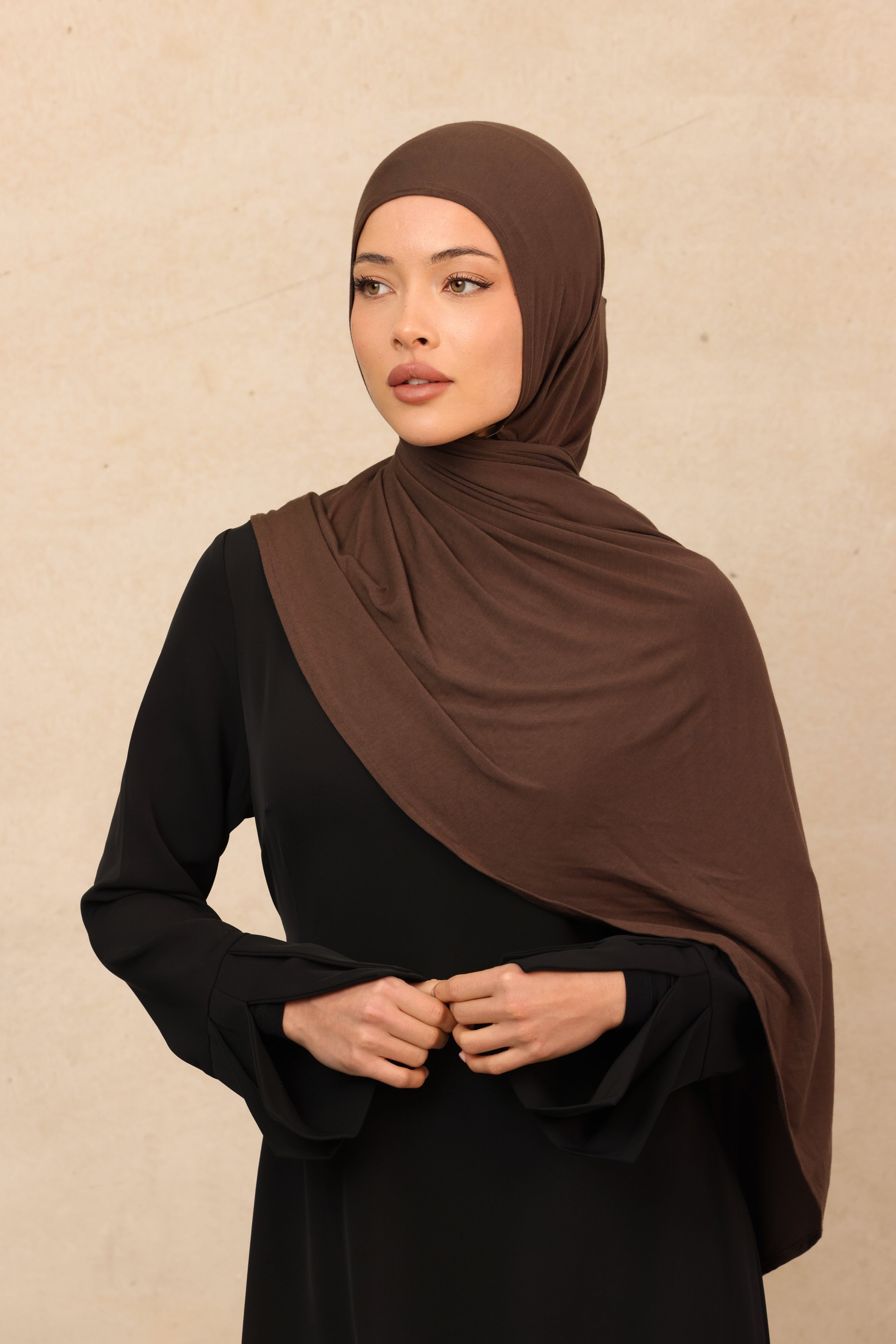 Instant Jersey Wrap - 47 Dark Taupe