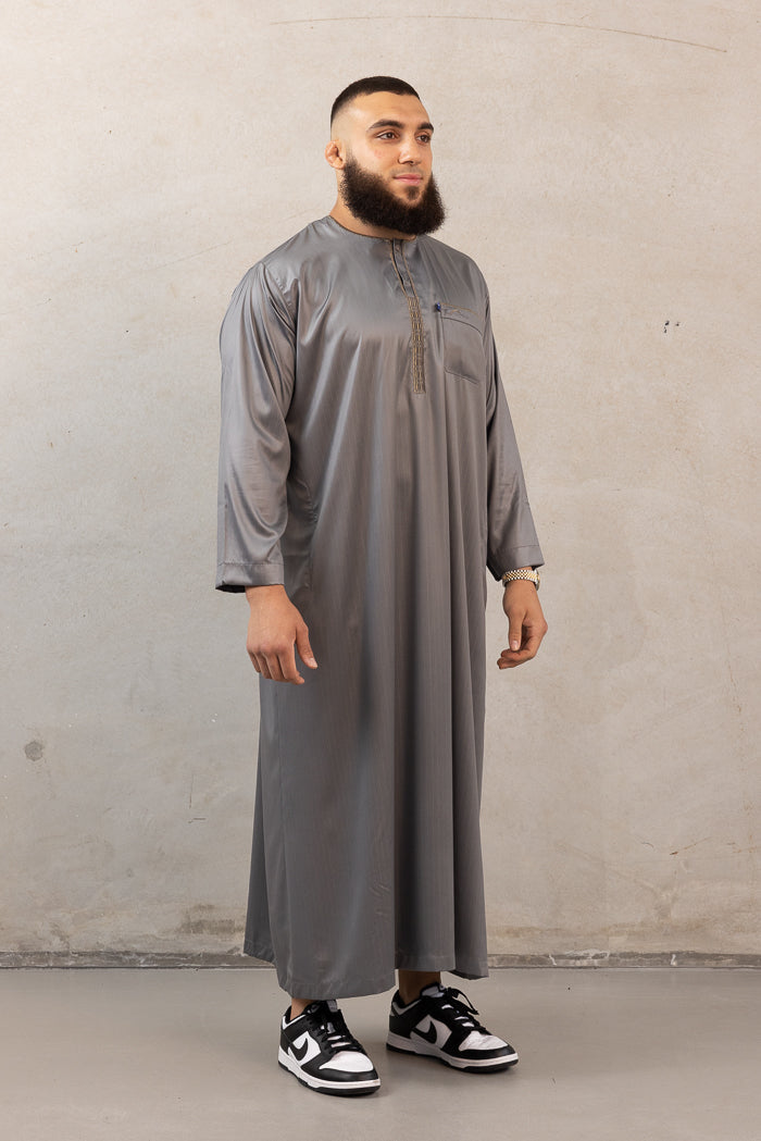 Men's Ikaf Polyester Long Sleeve Abaya - Forest