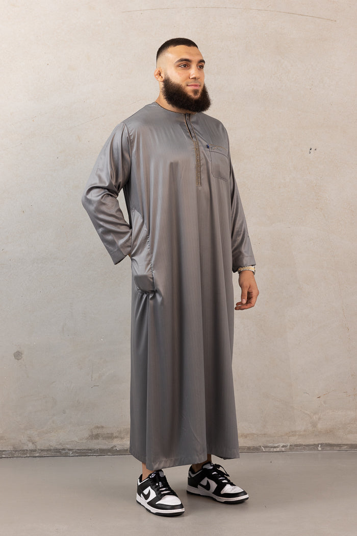 Men's Ikaf Polyester Long Sleeve Abaya - Forest