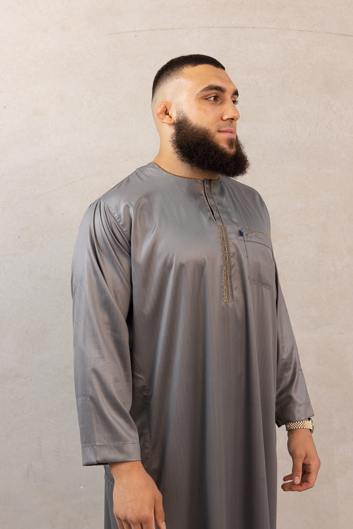 Men's Ikaf Polyester Long Sleeve Abaya - Forest