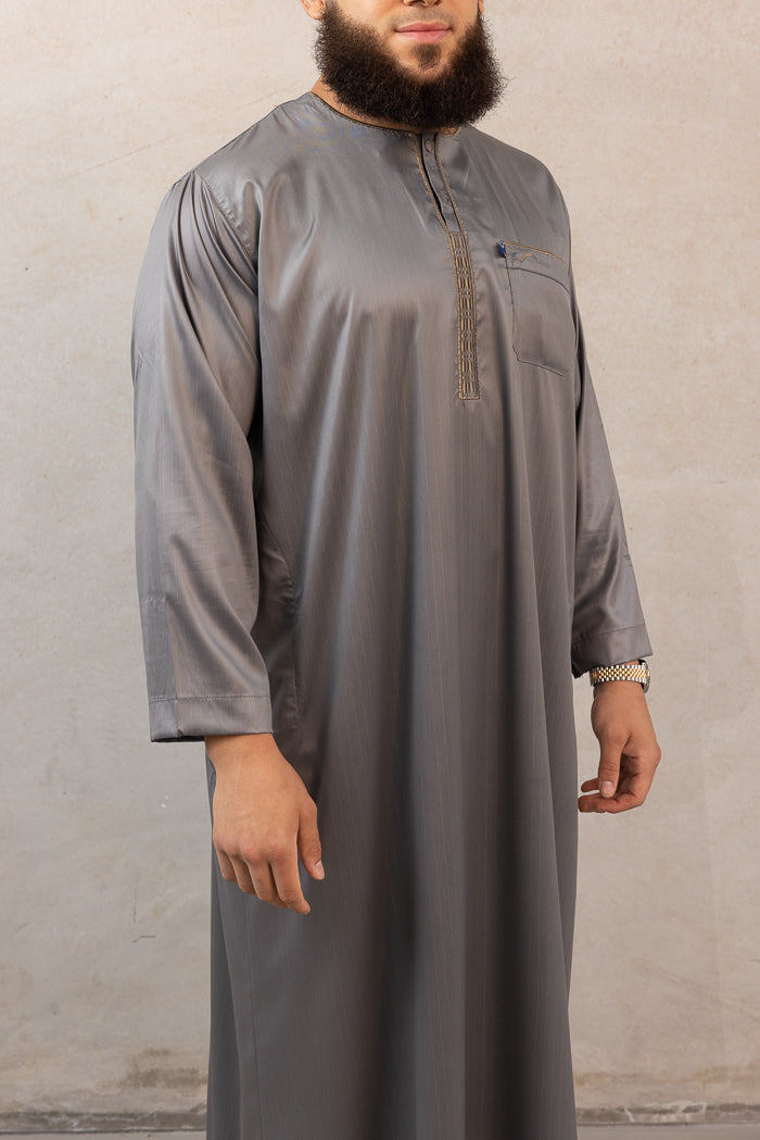 Men's Ikaf Polyester Long Sleeve Abaya - Forest