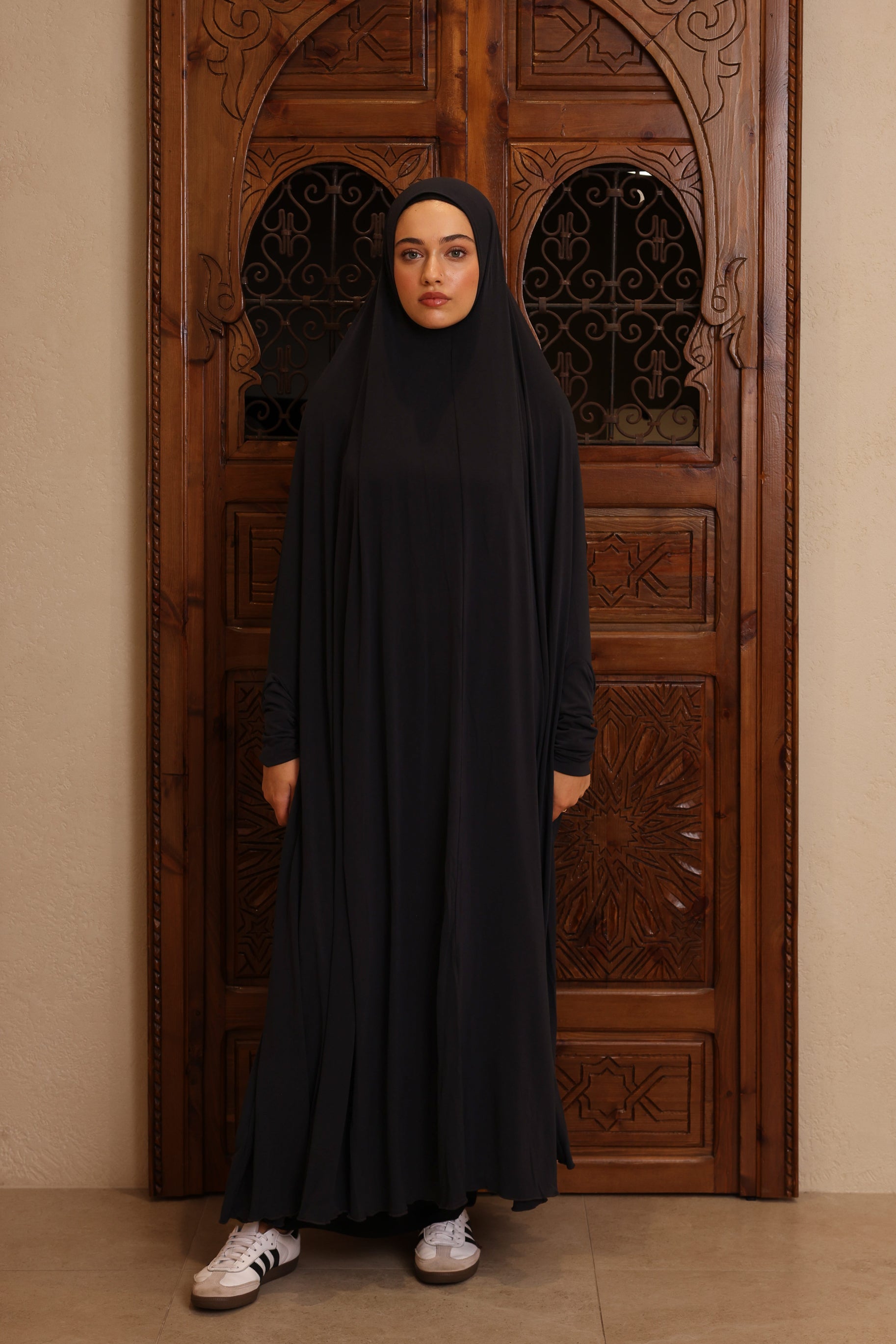 Women's XL Sleeved Jilbab - Blue Graphite