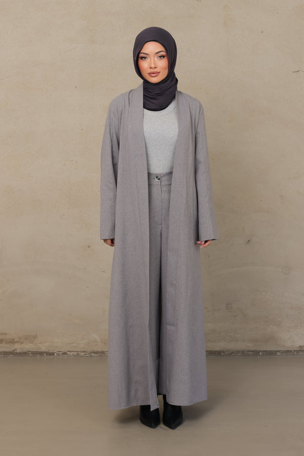 Alba Stitched Kimono - Grey