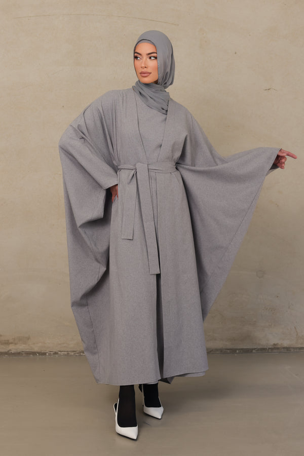Alba Batwing Kimono - Grey
