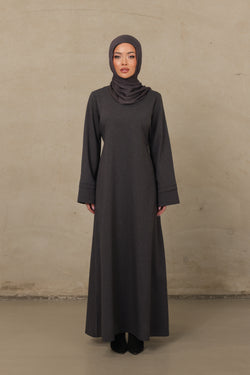 Alba Abaya - Charcoal