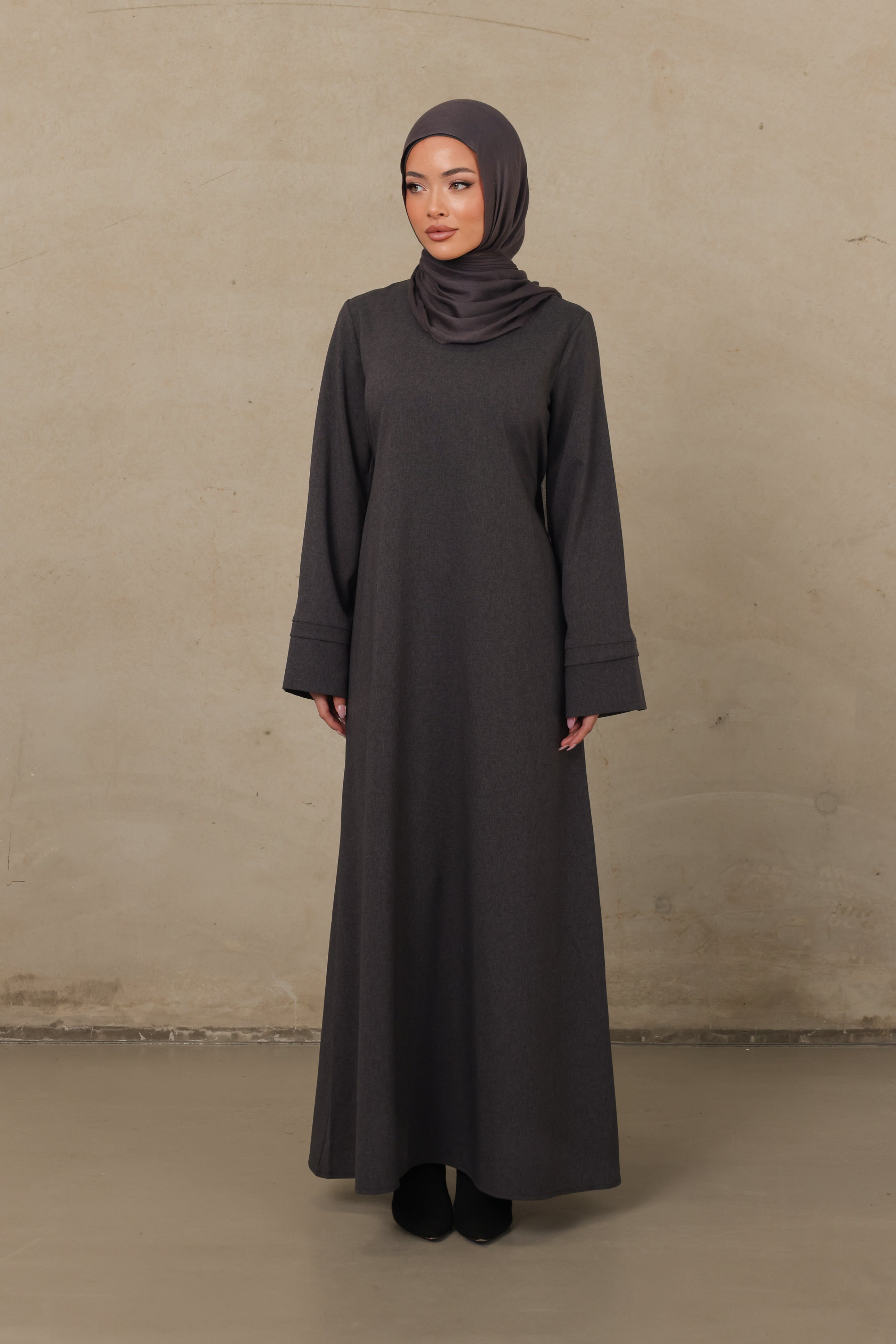 Alba Abaya - Charcoal