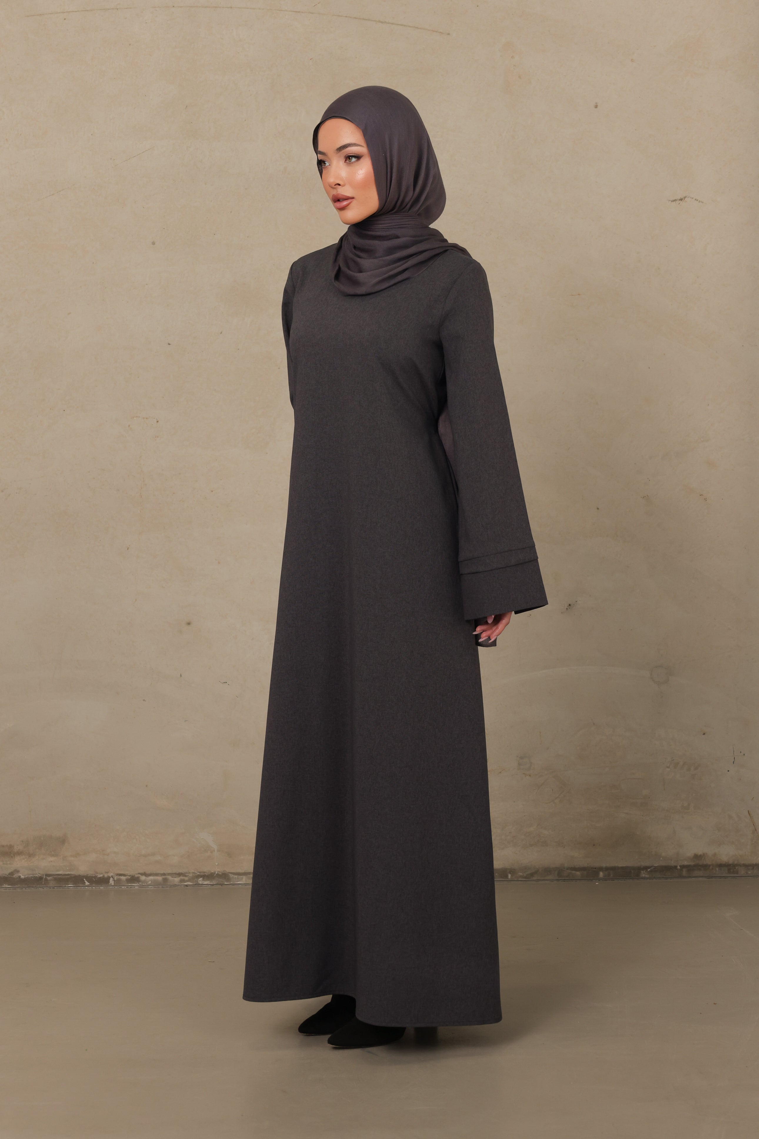 Alba Abaya - Charcoal