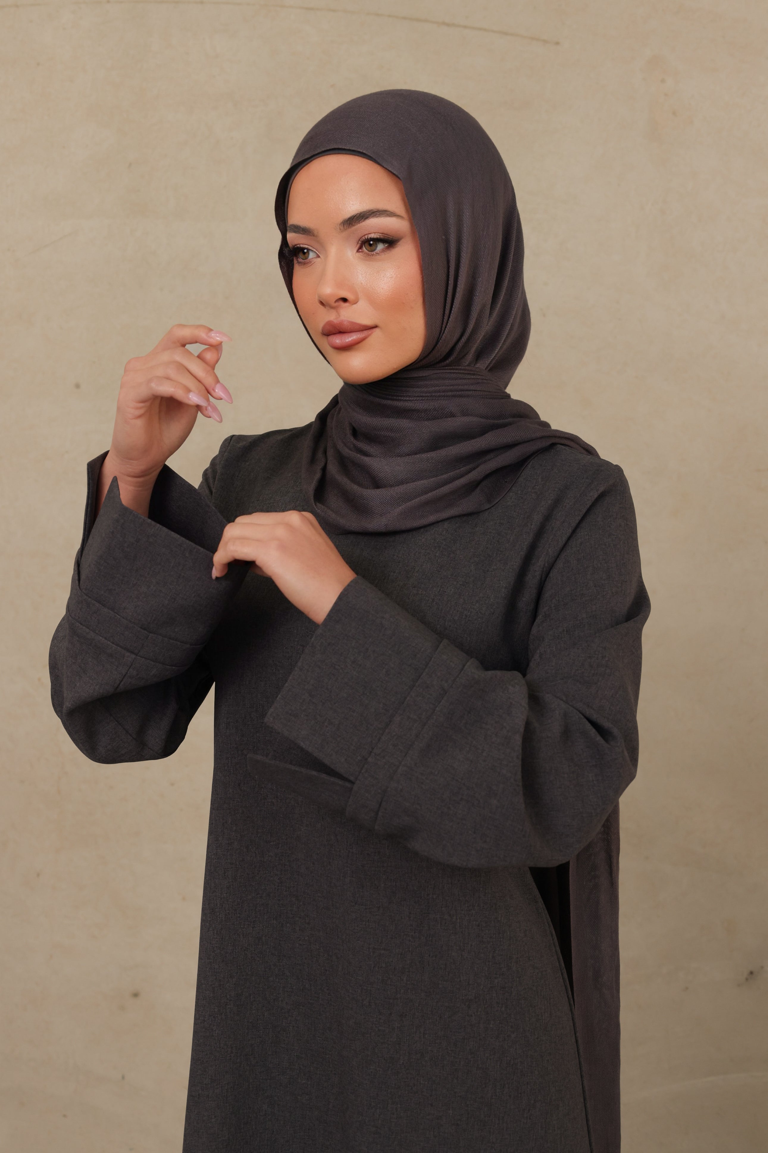 Alba Abaya - Charcoal