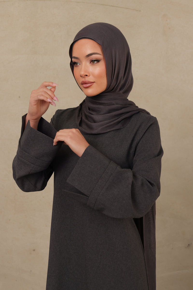 Alba Abaya - Charcoal