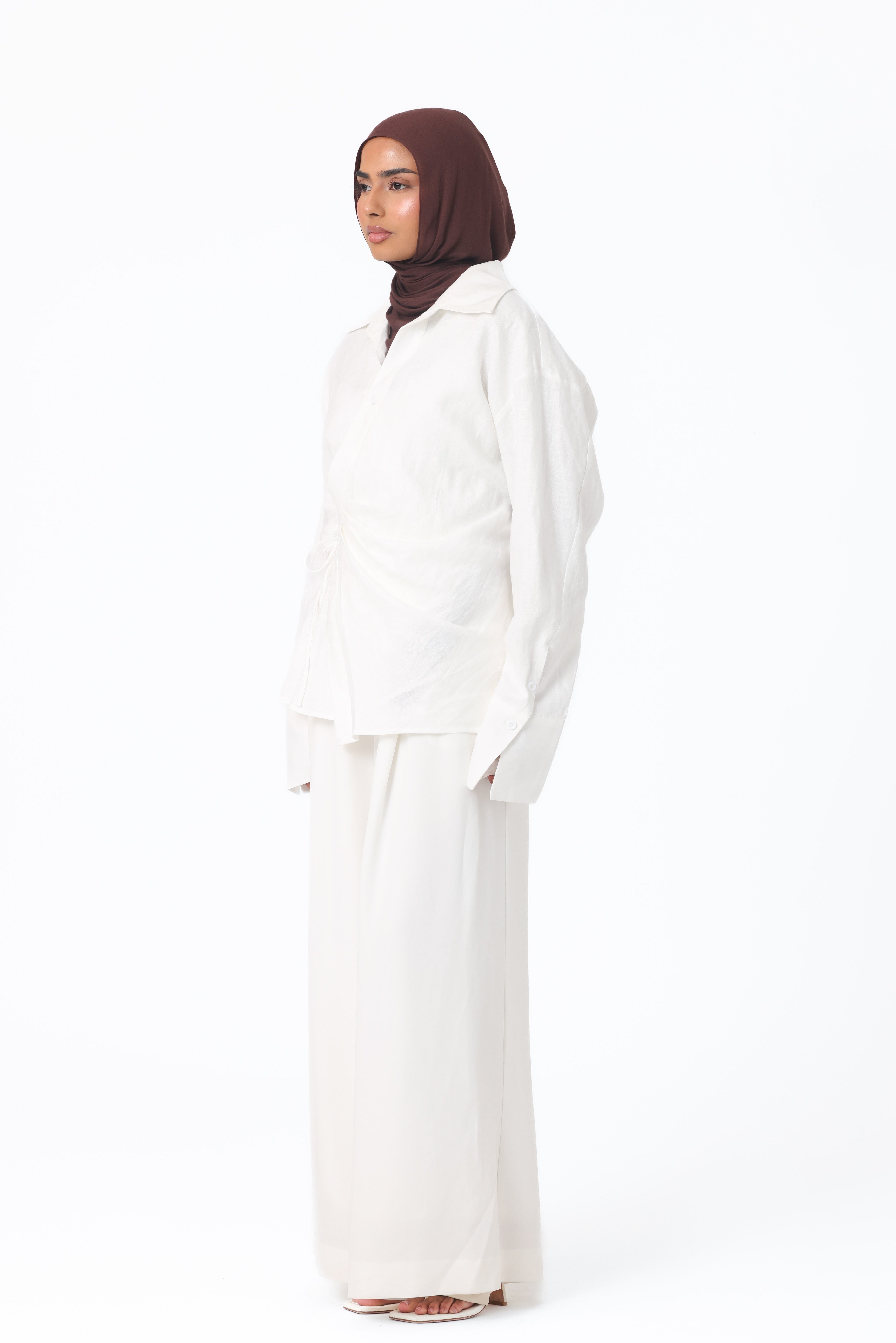 Siara Wrap Shirt - White