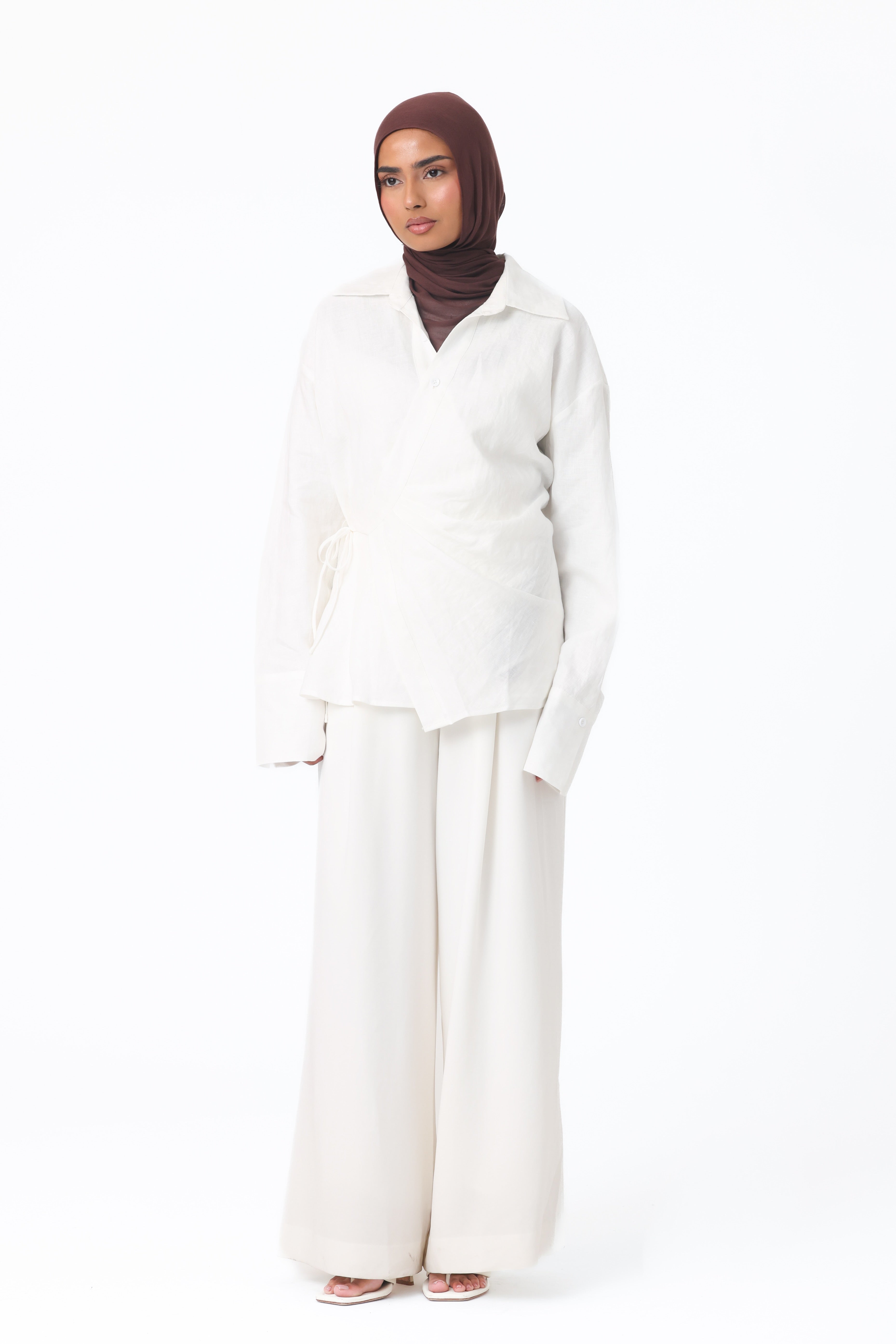 Siara Wrap Shirt - White