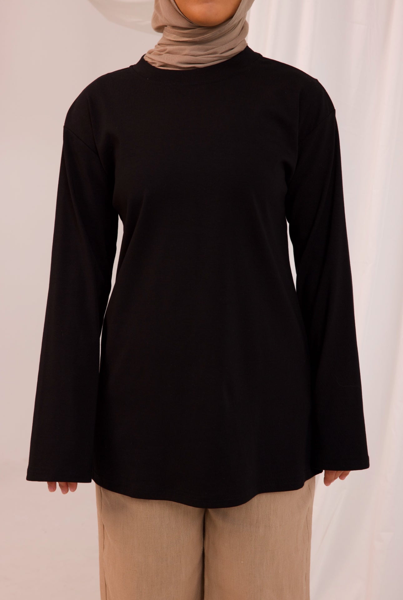 Everyday Crew Neck Top - Black