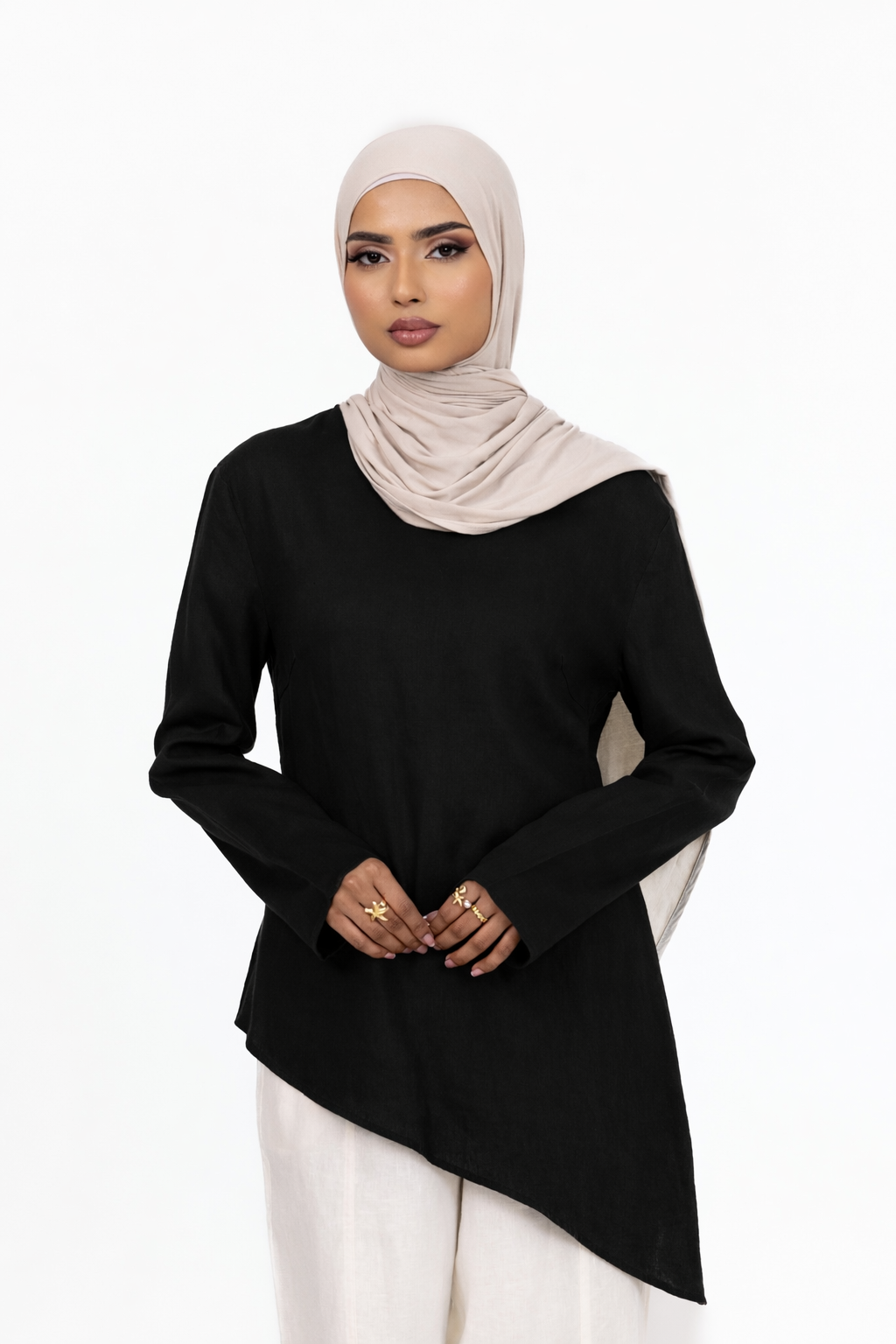 Anaya Asymmetric Top - Black