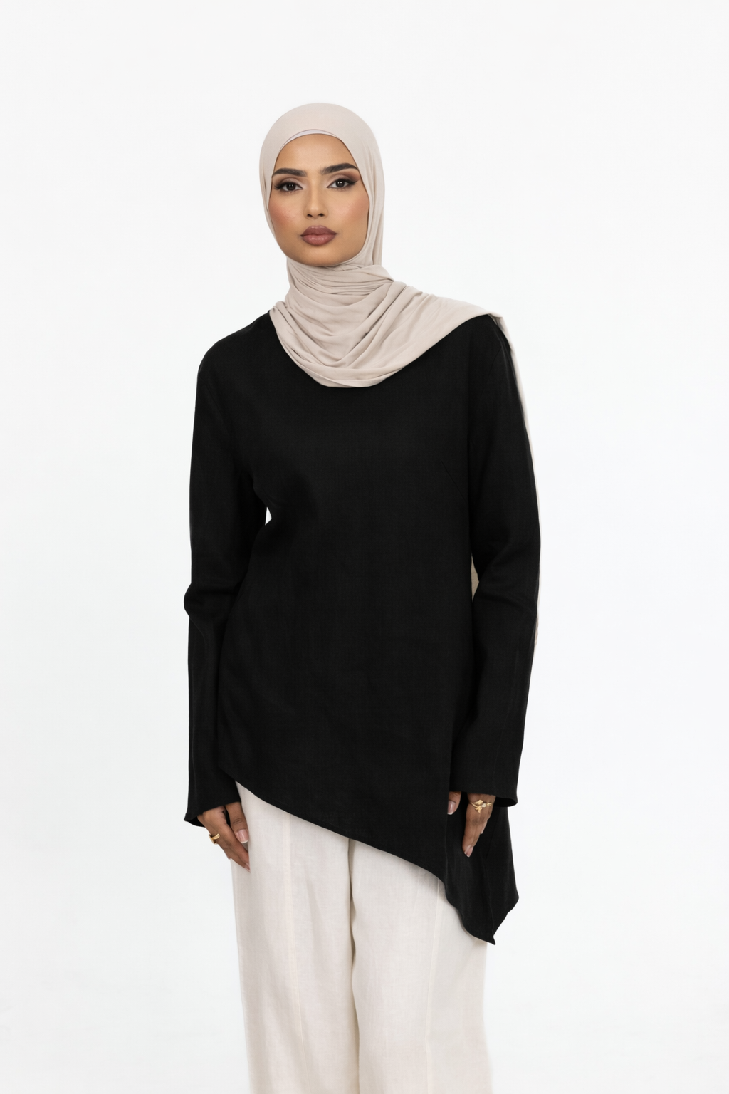 Anaya Asymmetric Top - Black