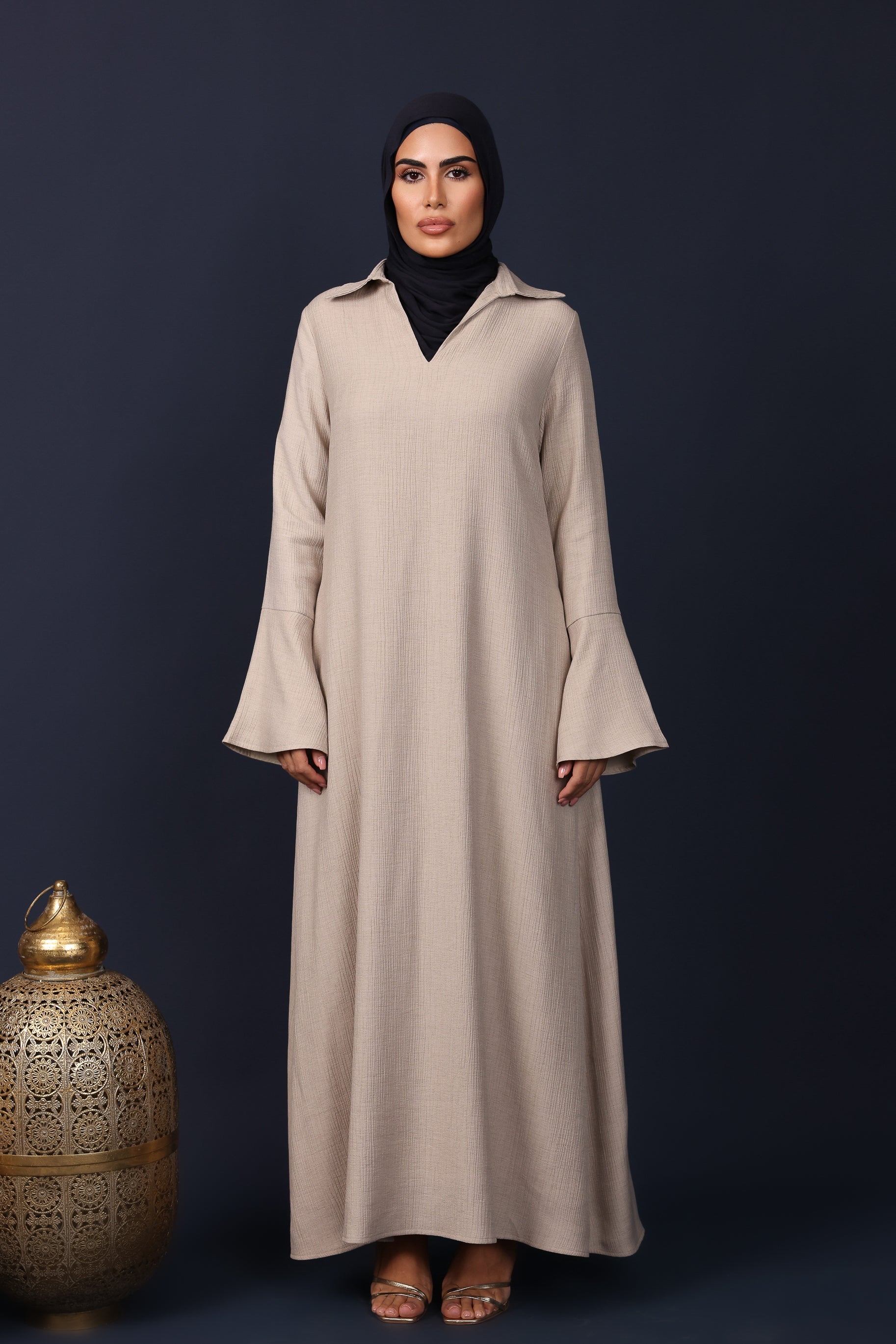 Iris Kaftan Abaya - Taupe