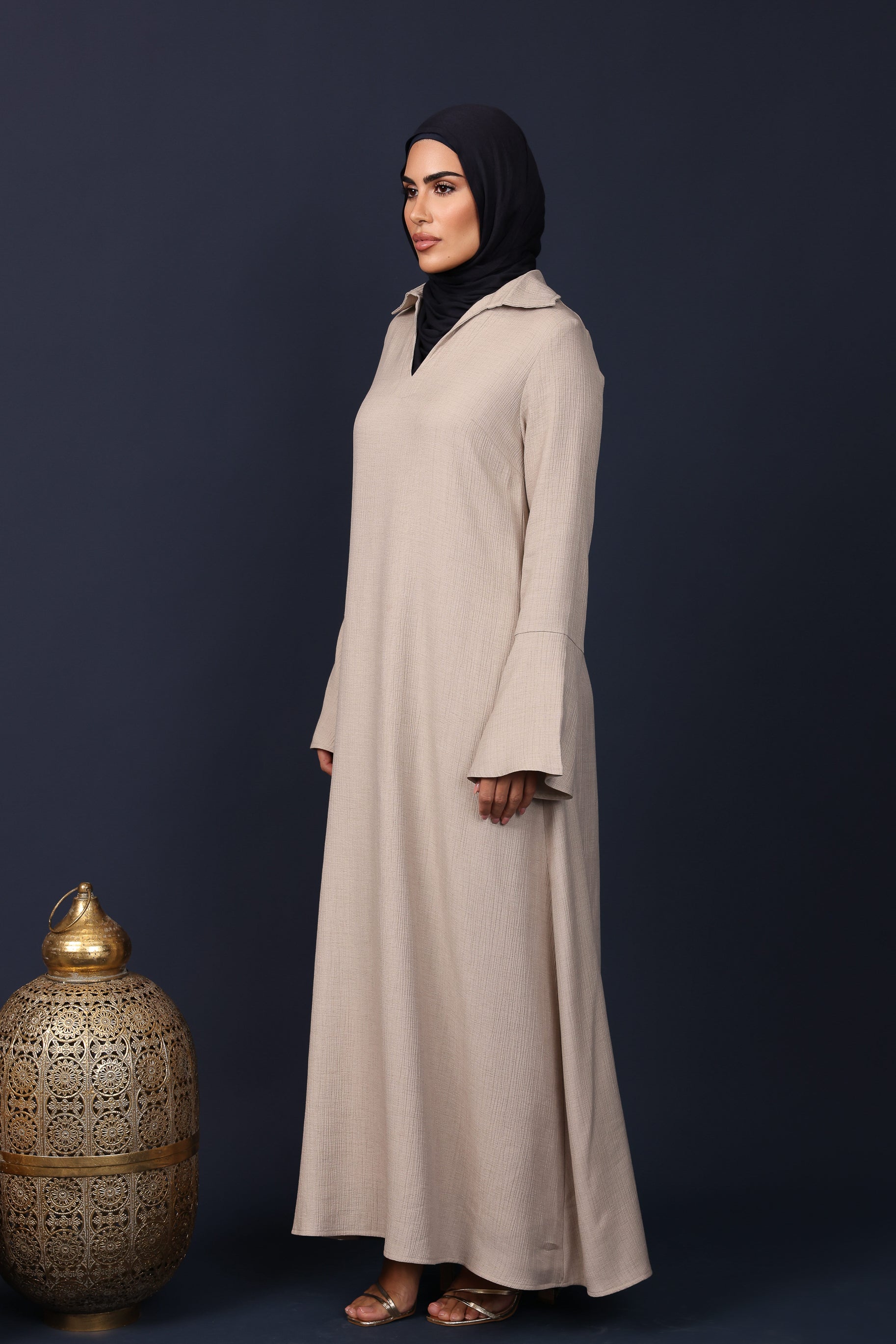 Iris Kaftan Abaya - Taupe