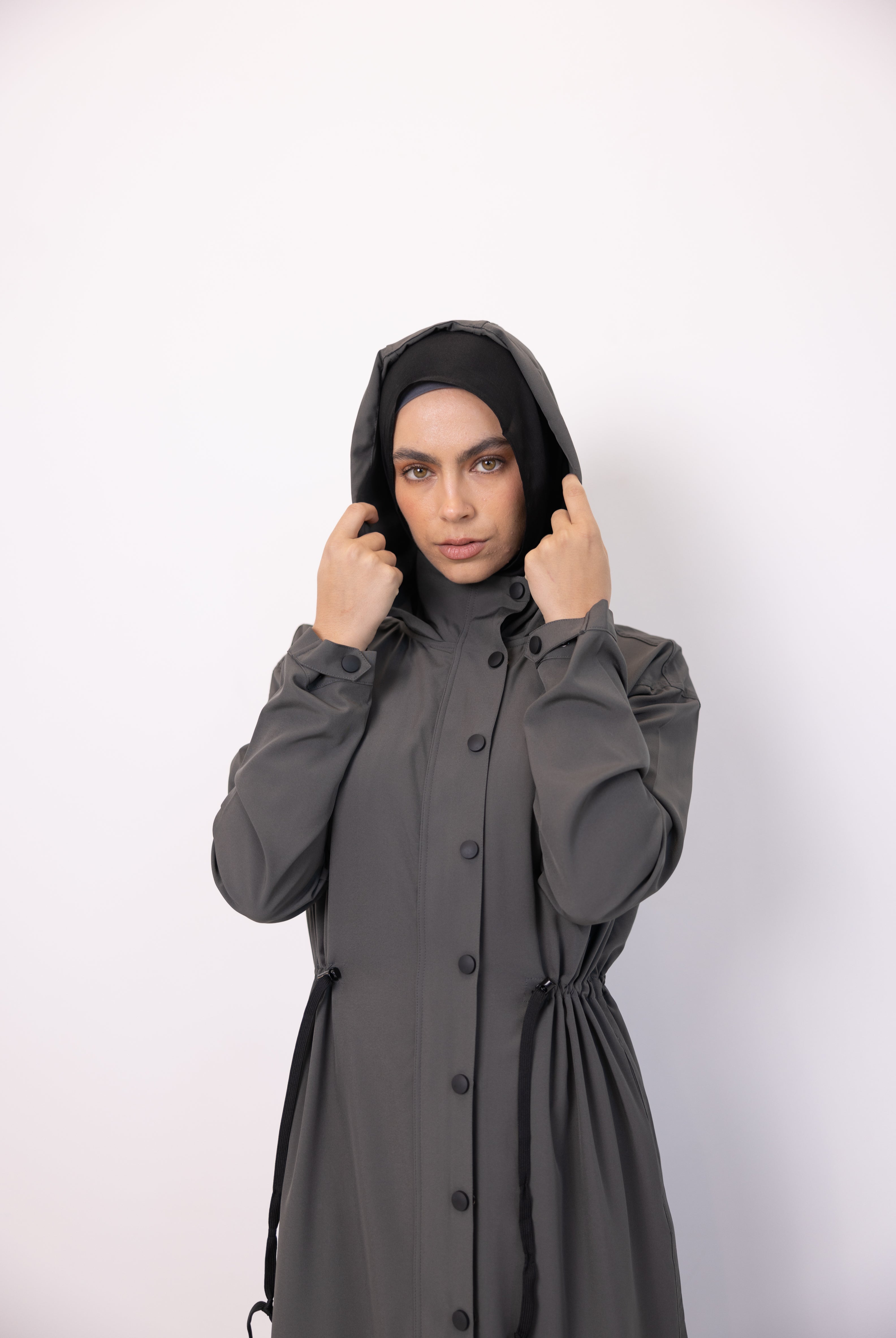 Sports Abaya - Grey