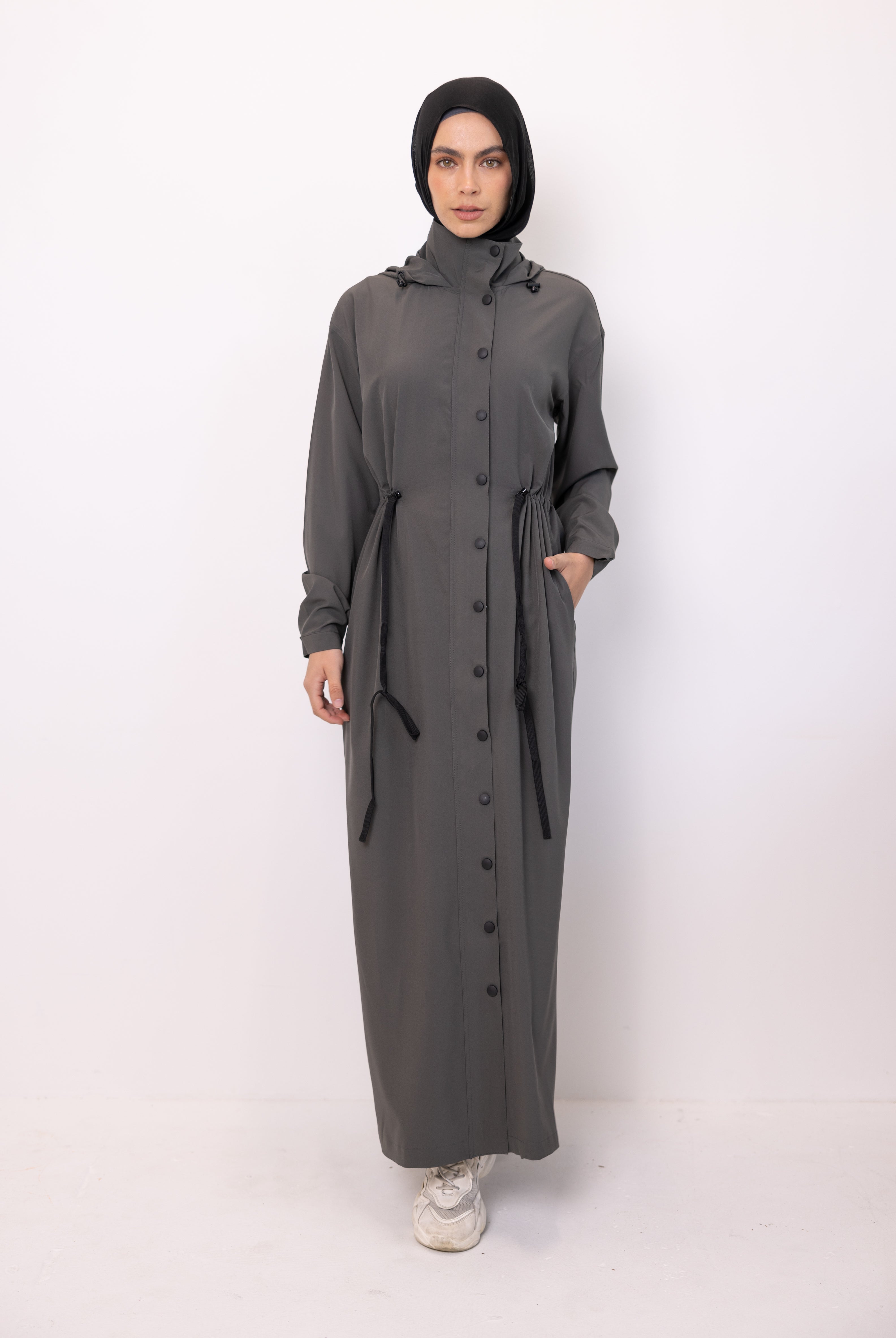 Sports Abaya - Grey