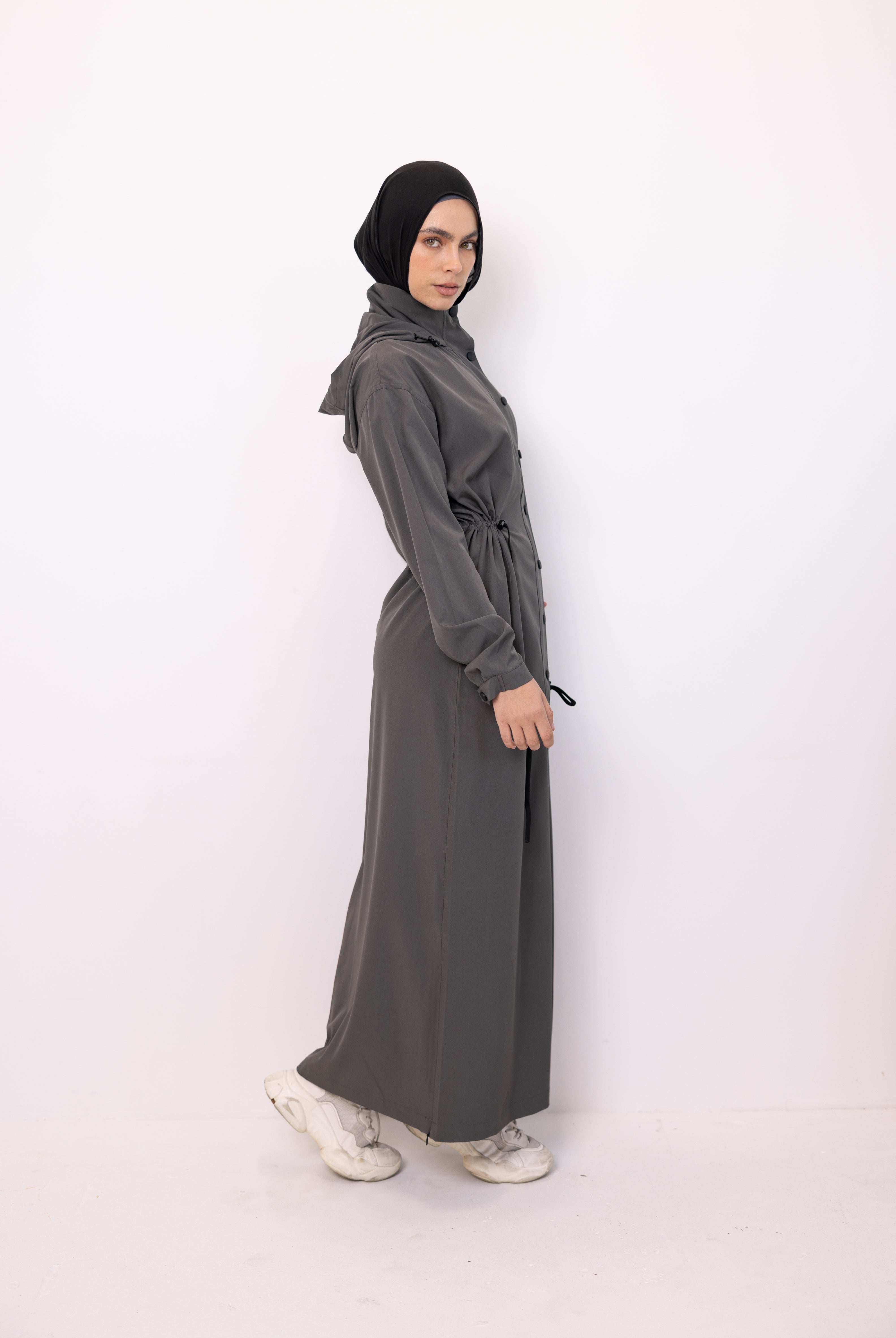 Sports Abaya - Grey