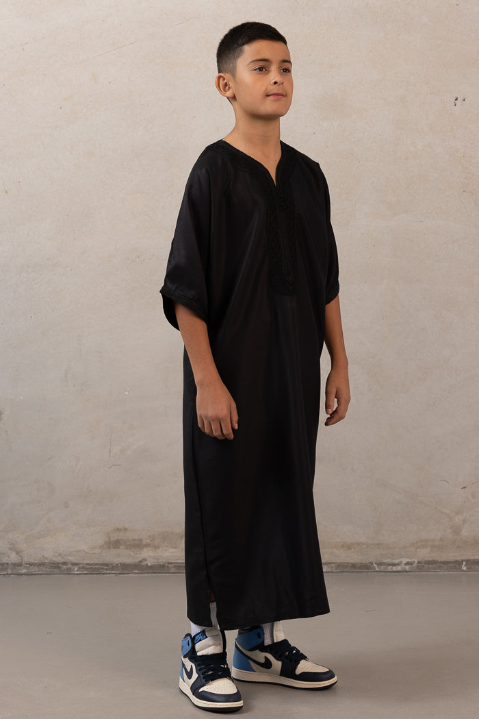 Moroccan Boys Thobes - Black