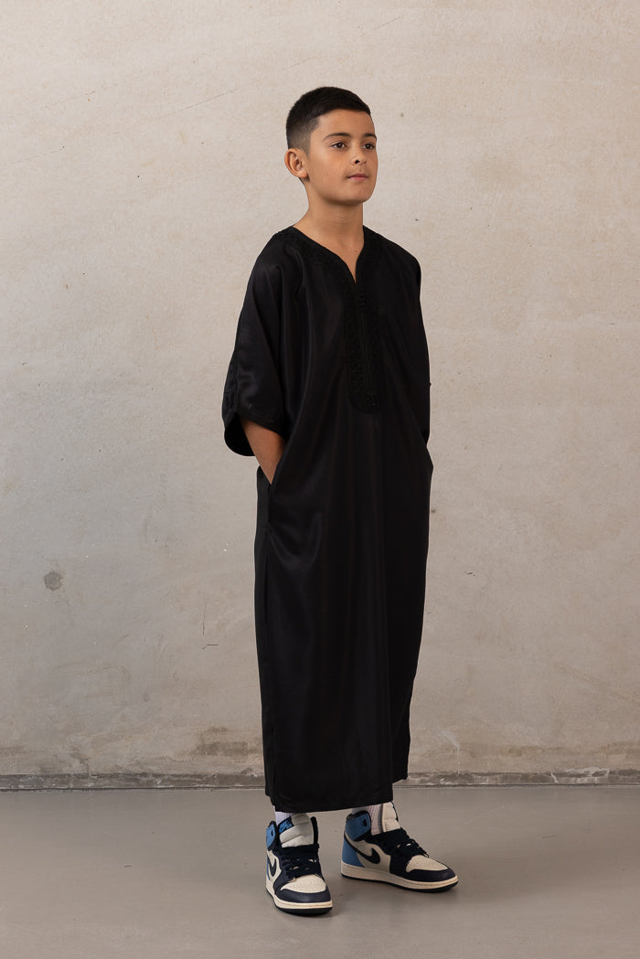 Moroccan Boys Thobes - Black