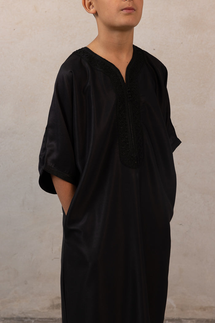 Moroccan Boys Thobes - Black