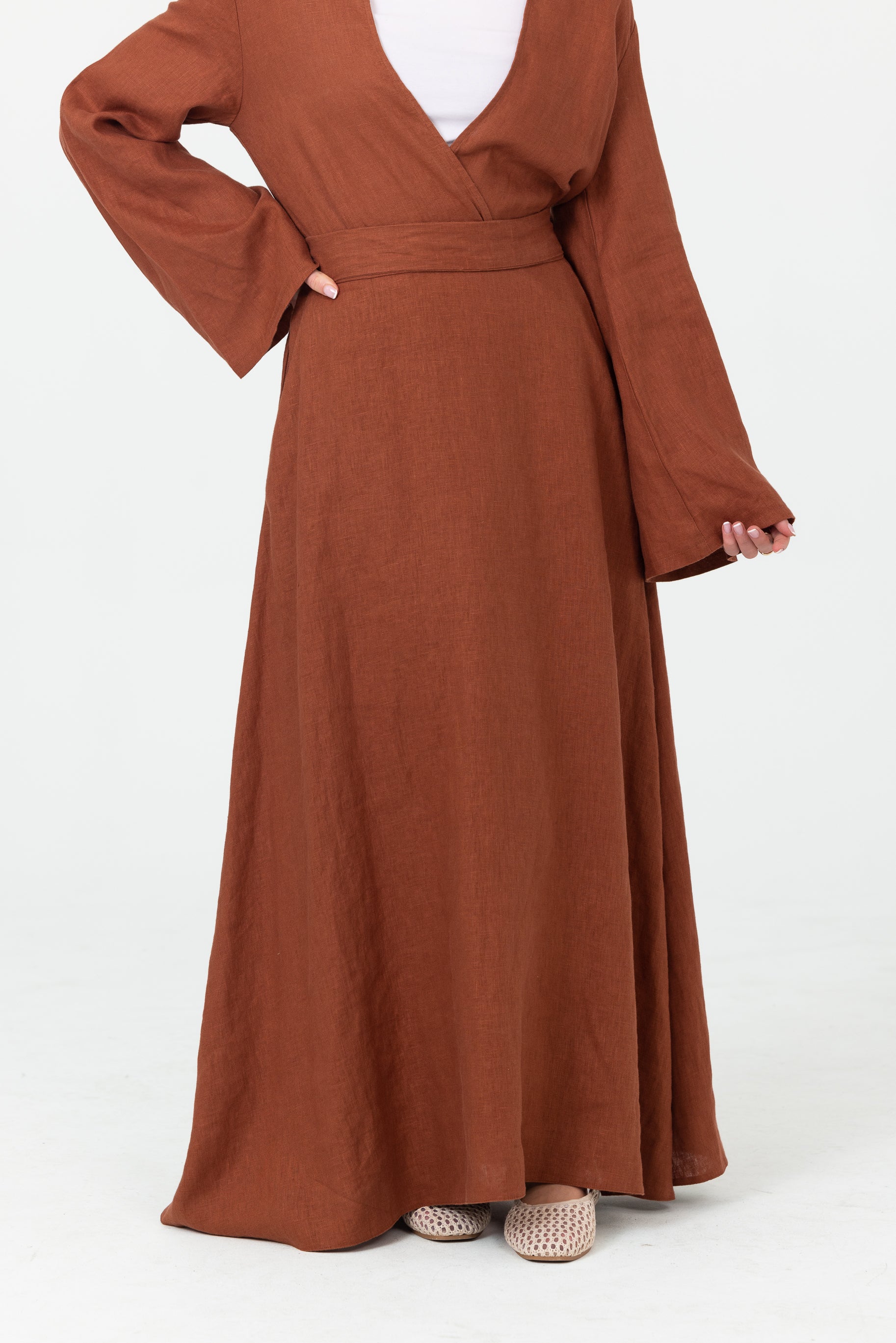 Anaya A Line Skirt - Clay