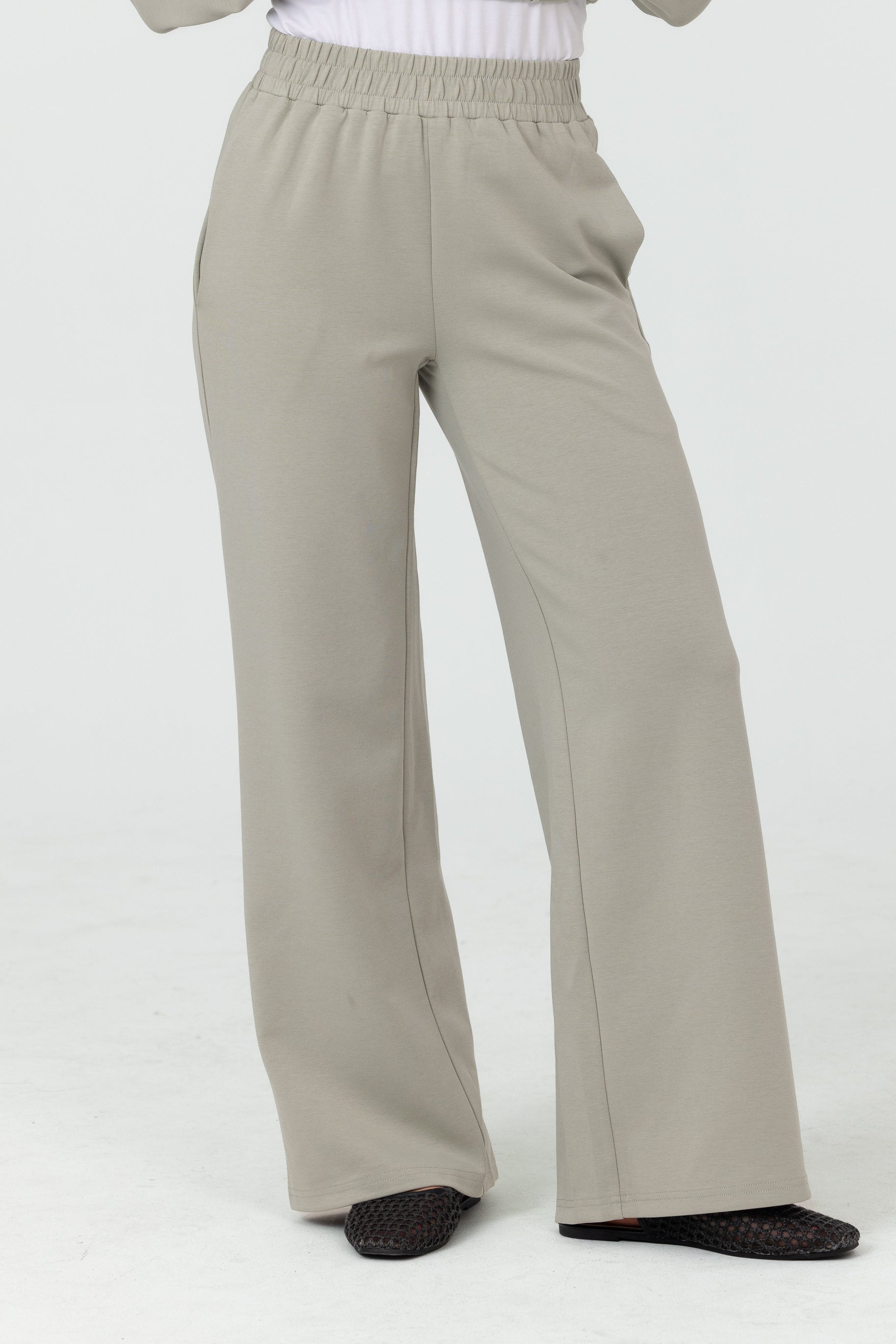 Cotton Contour Pants - Sage