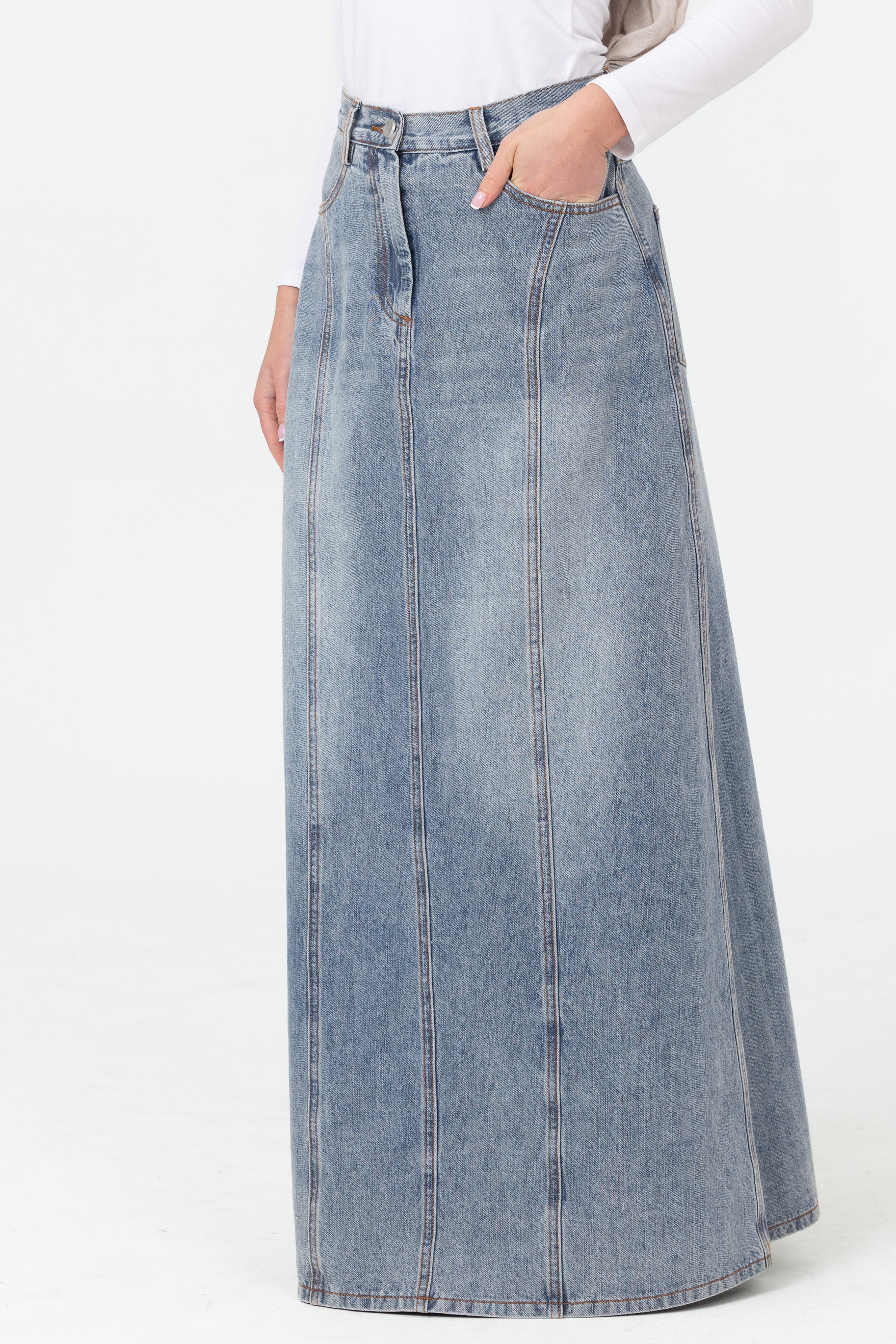 Mini Denim Skirt - Light Wash