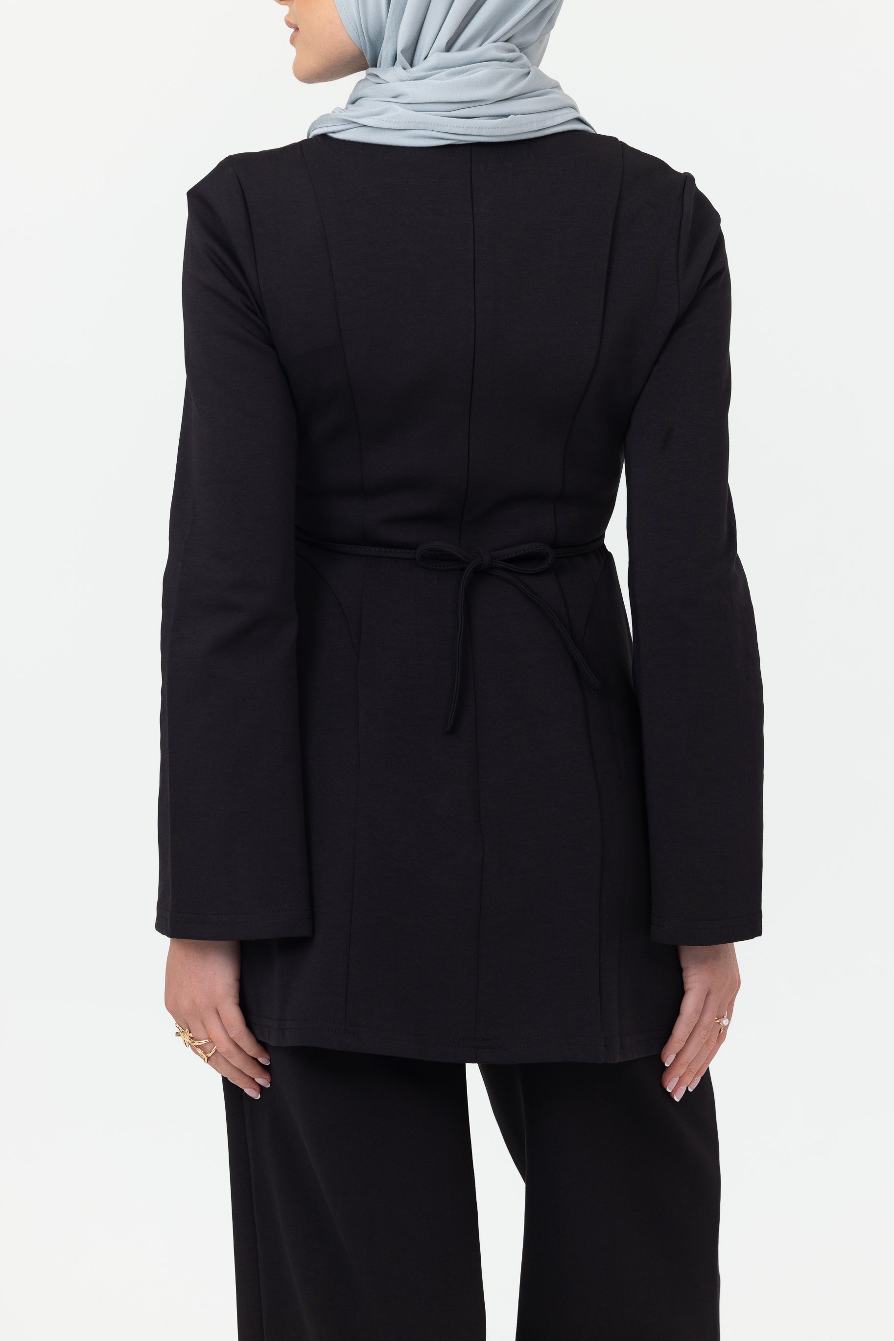 Cotton Contour Top - Black