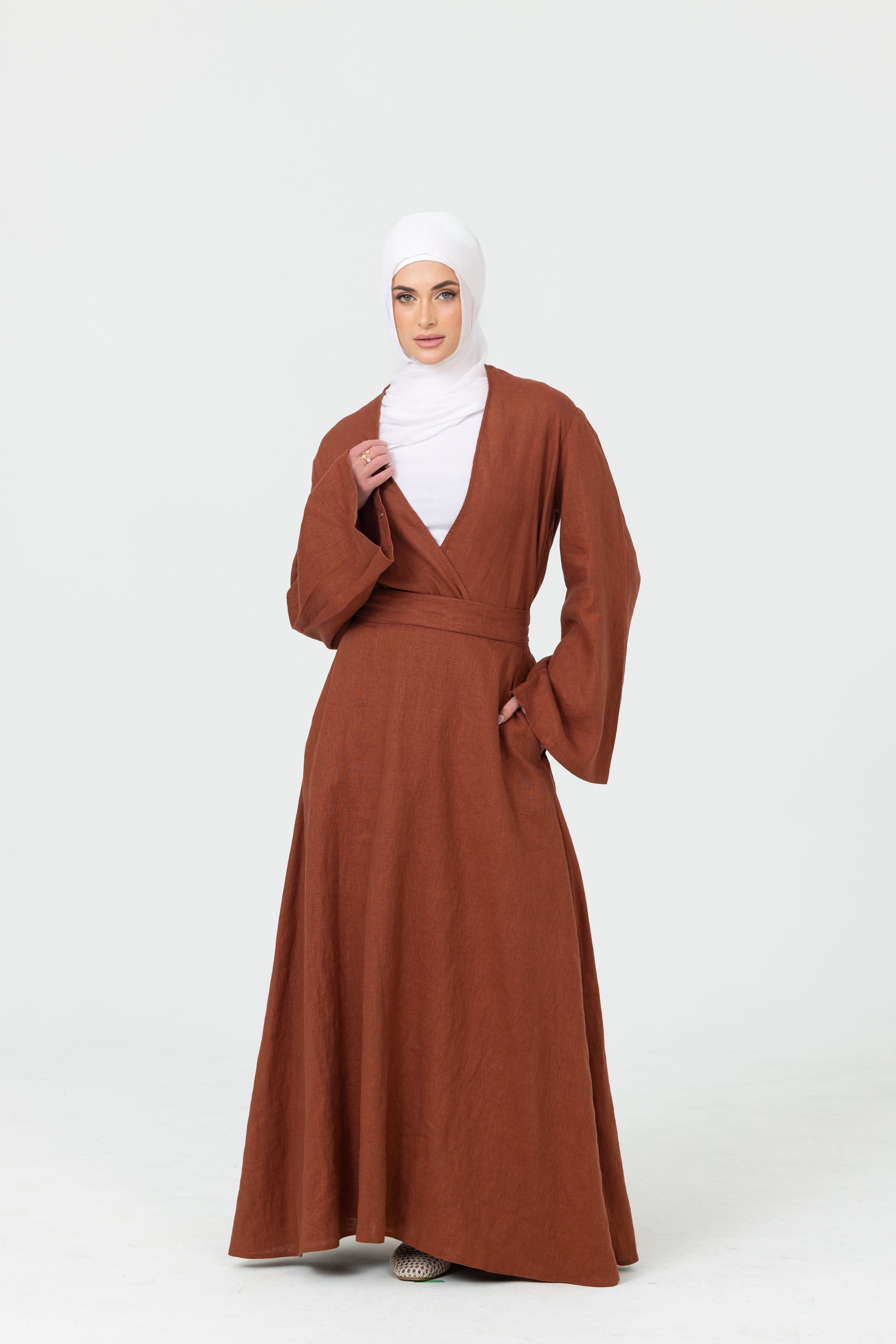Anaya A Line Skirt - Clay