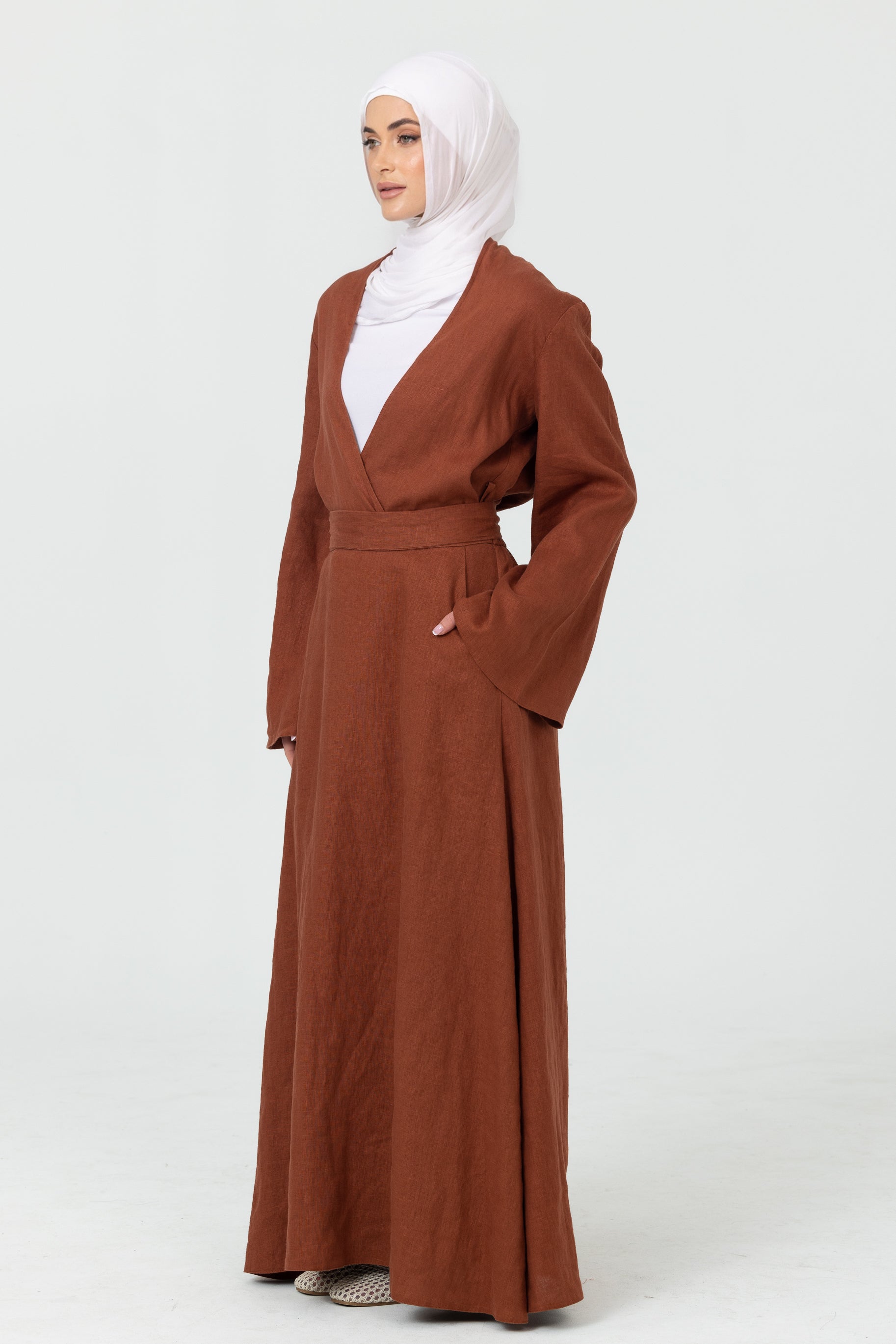 Anaya A Line Skirt - Clay