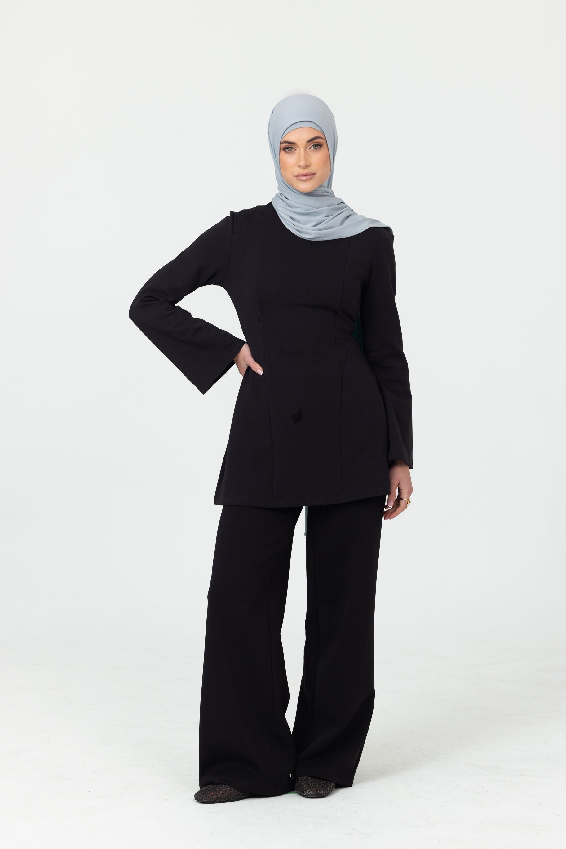 Cotton Contour Top - Black
