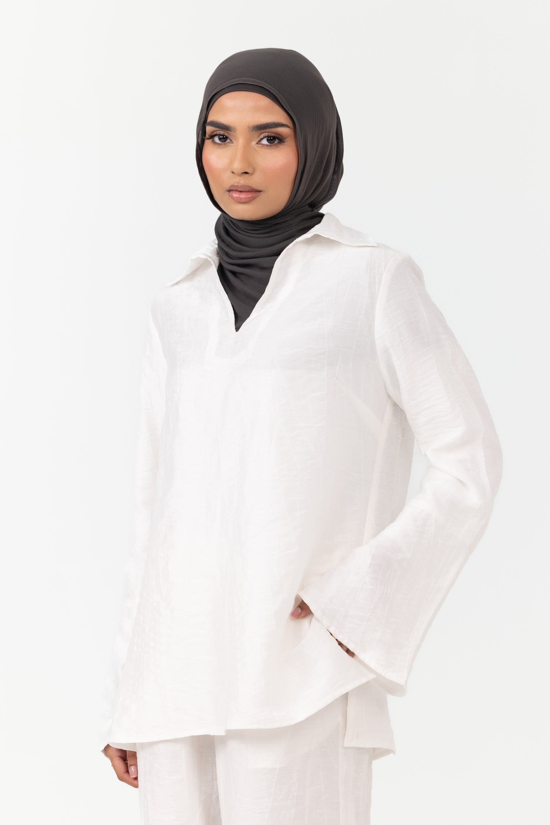Nova Bell Sleeve Tunic - White