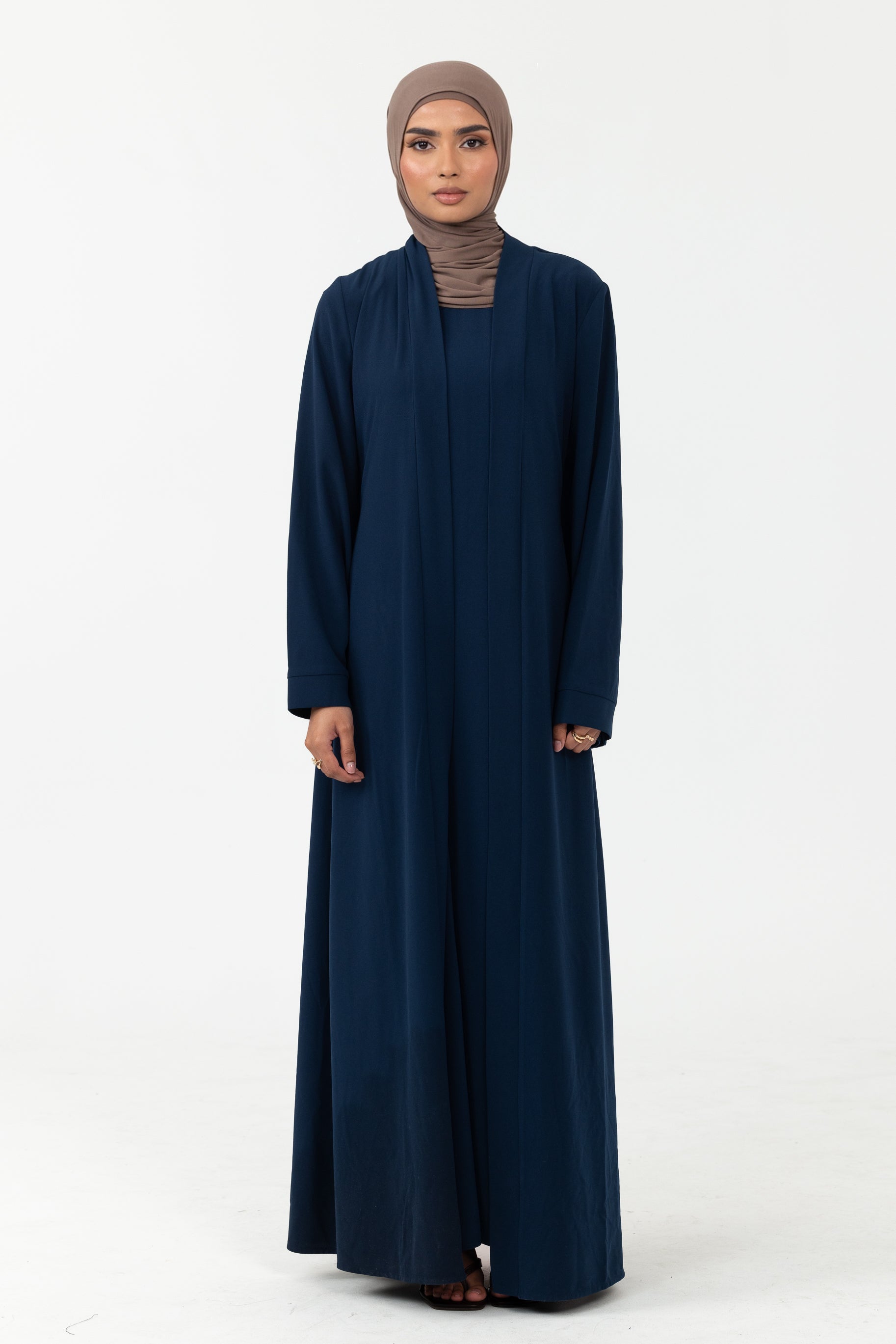 Dusk Abaya Set - Deep Ocean