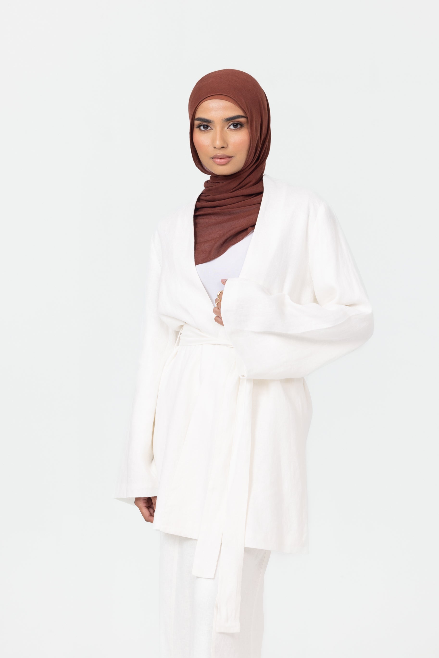 Anaya Open Blouse - White