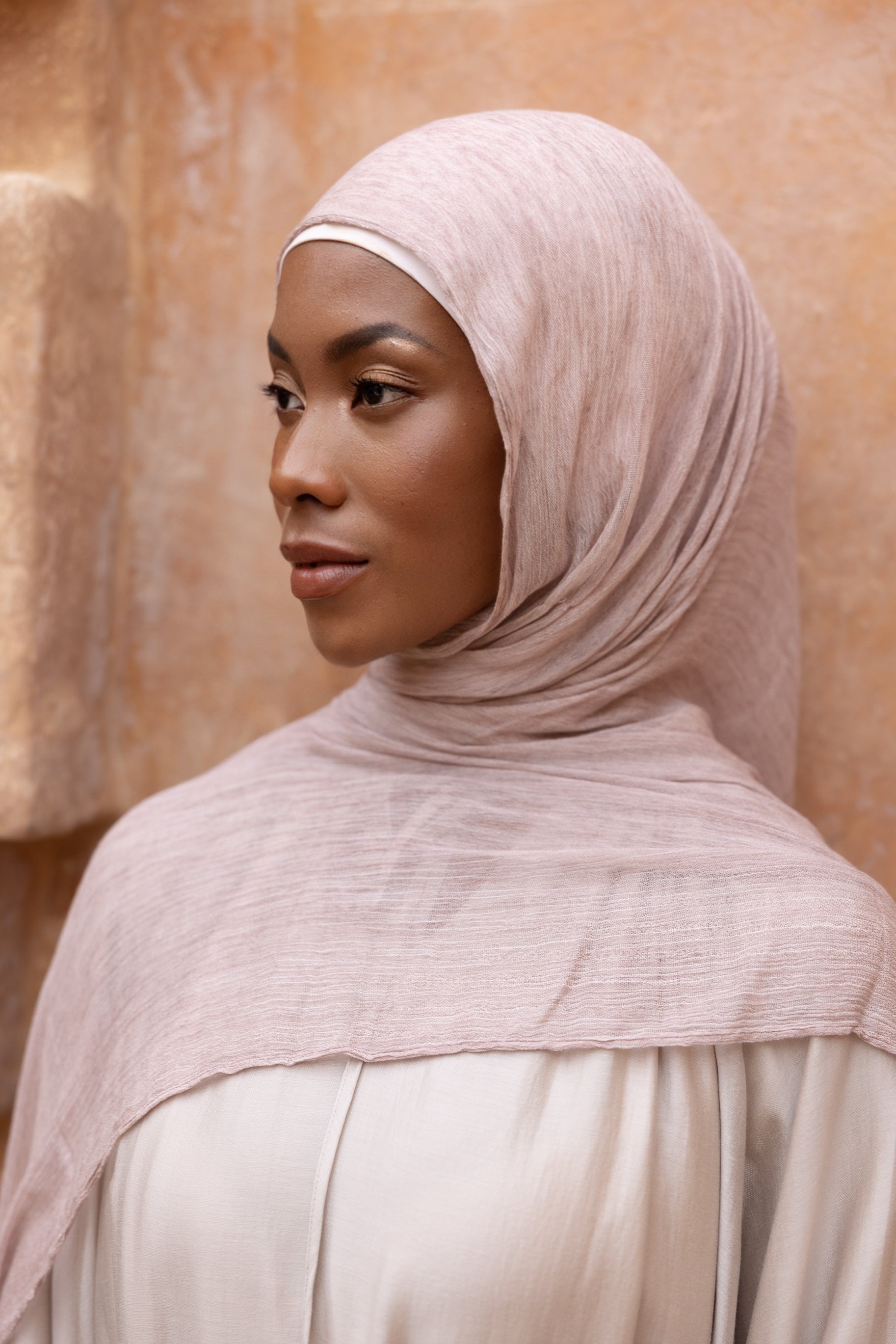 Textured Hijab - Mauve