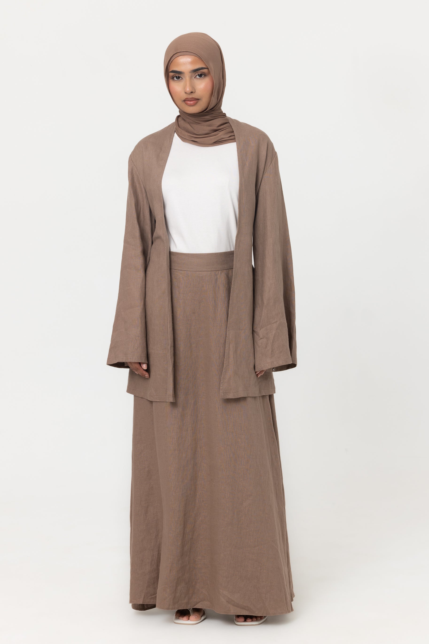 Anaya A Line Skirt - Mocha