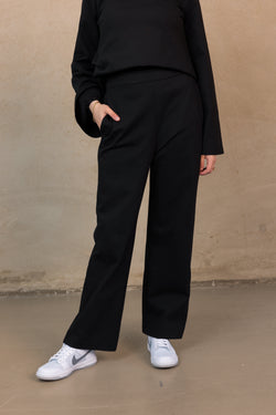 Lounge Wide Leg Pants - Black