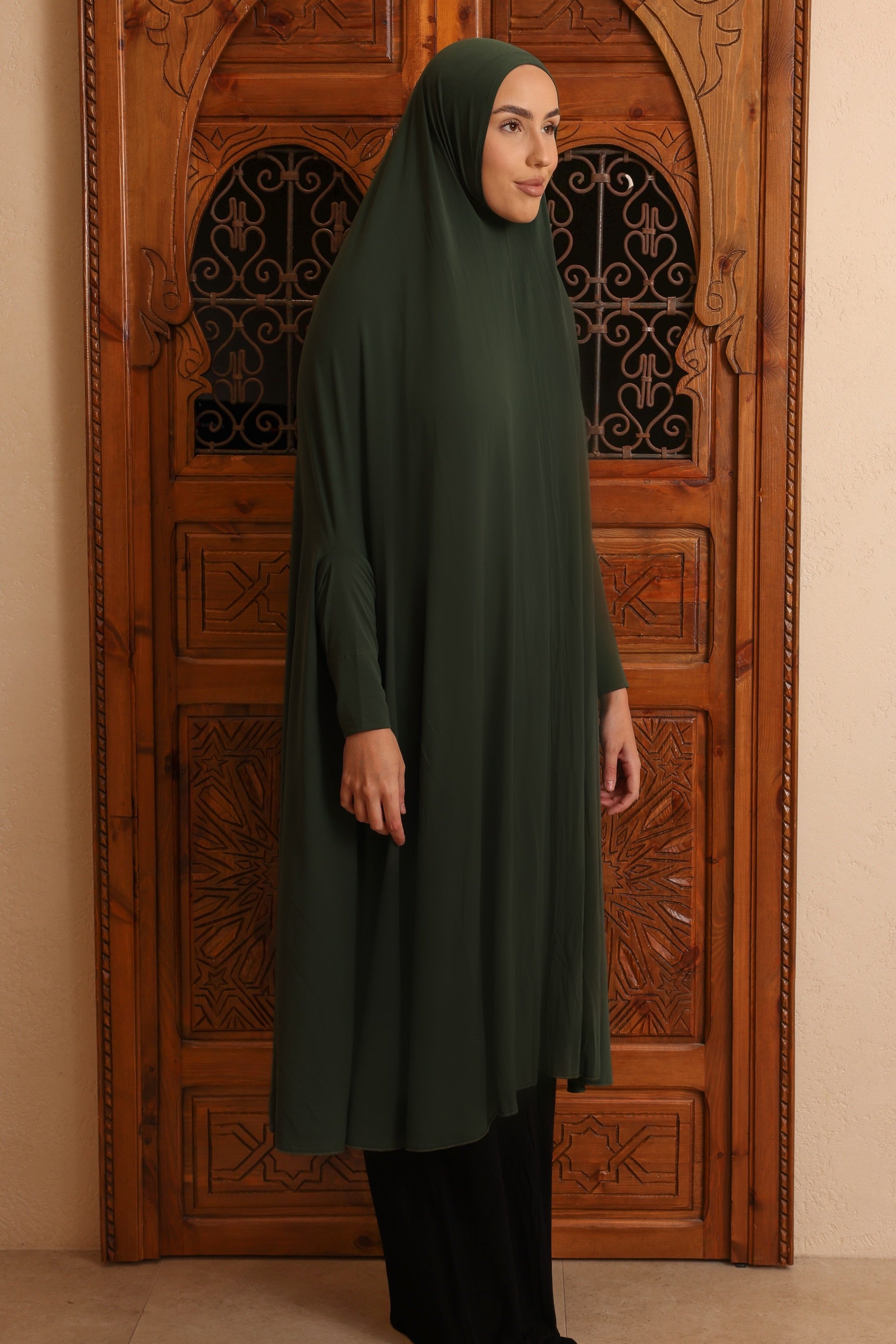 Women's XL Sleeved Jilbab - Khaki